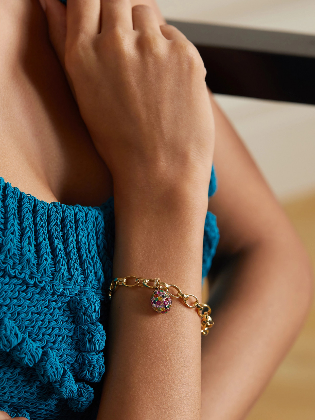 Fabergé Emotion 18-karat Gold Multi-stone Bracelet In Gold