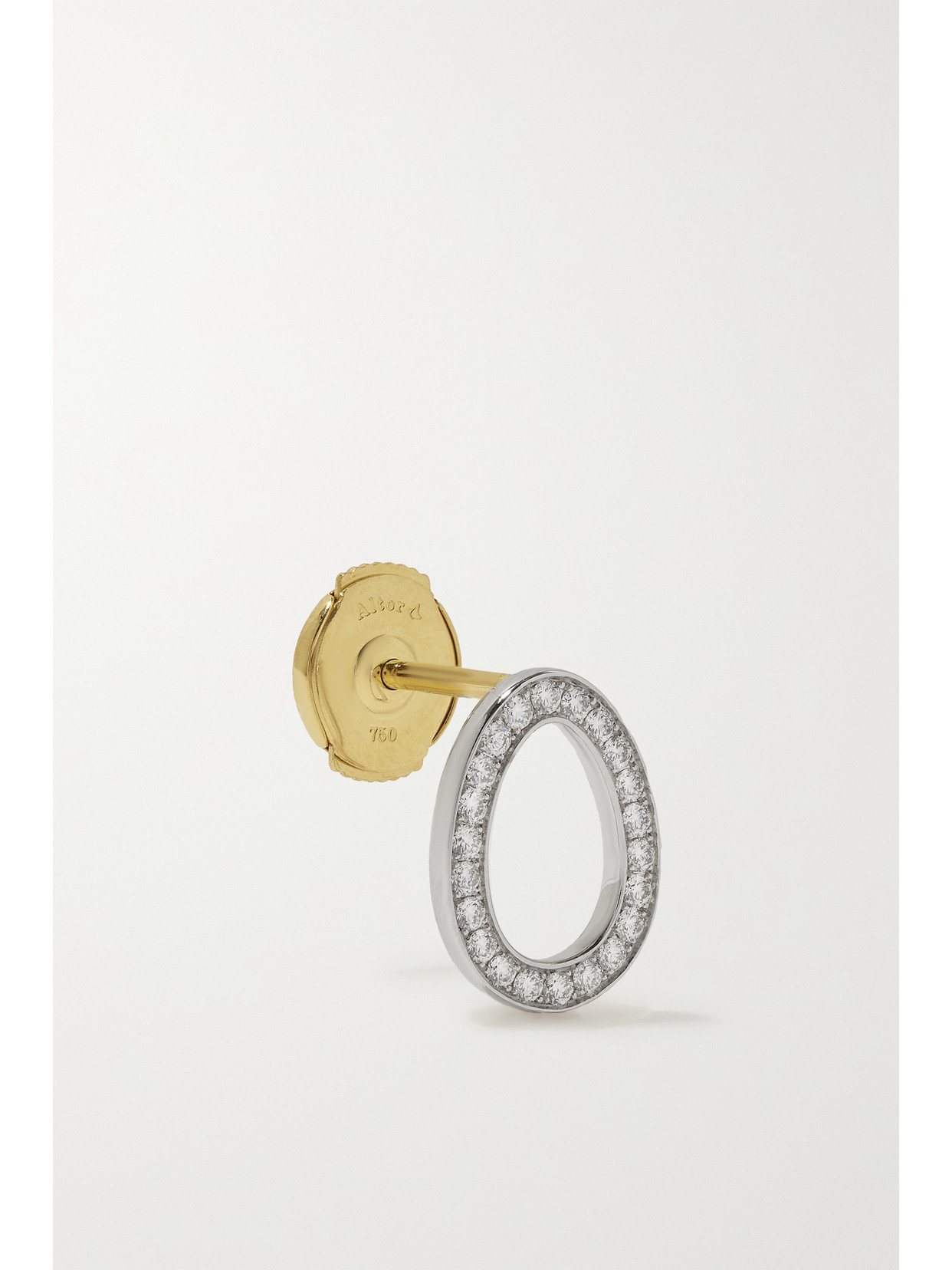 Fabergé Colours Of Love Sasha 18-karat White Gold, Diamond And Ruby Earrings In Gold
