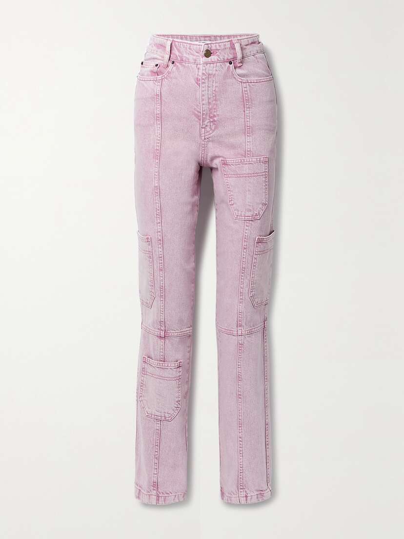 ROTATE Birger Christensen Orenda High-waisted Straight-leg Organic Jeans