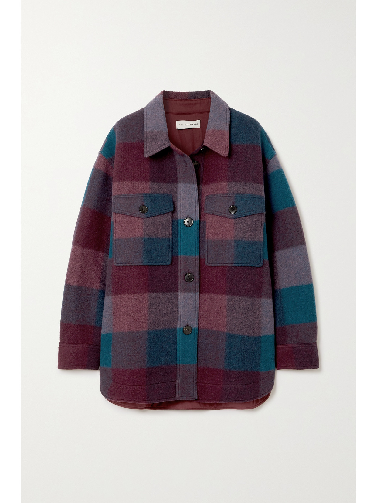 ISABEL MARANT ÉTOILE HARVELI CHECKED FLANNEL JACKET