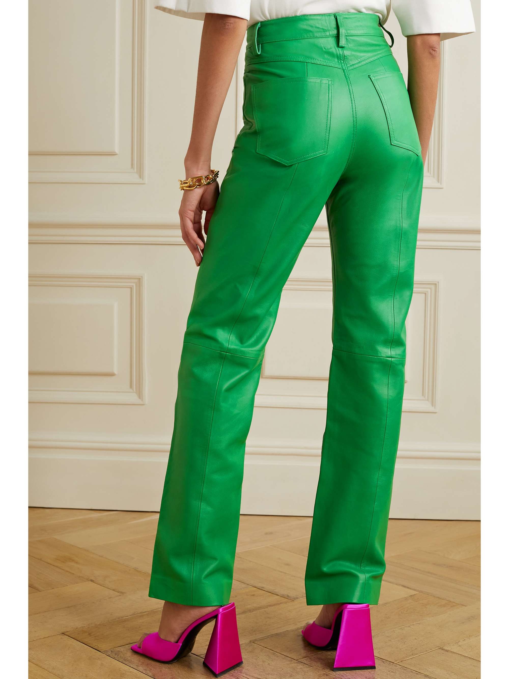 REMAIN BIRGER CHRISTENSEN Lynn leather straight-leg pants