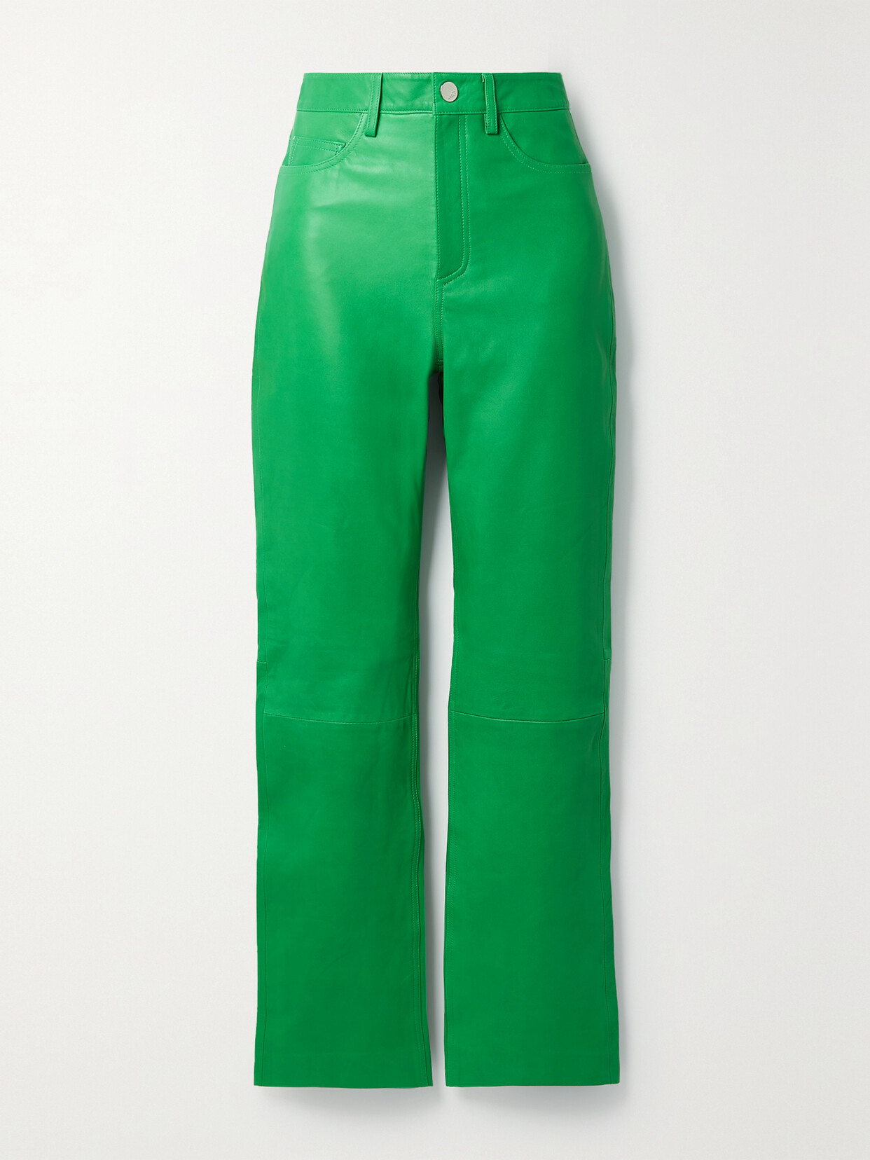 【REMAIN BIRGER CHRISTENSEN】lynn レザー straight-leg パンツ REMAIN BIRGER CHRISTENSEN Lynn leather straight-leg pants