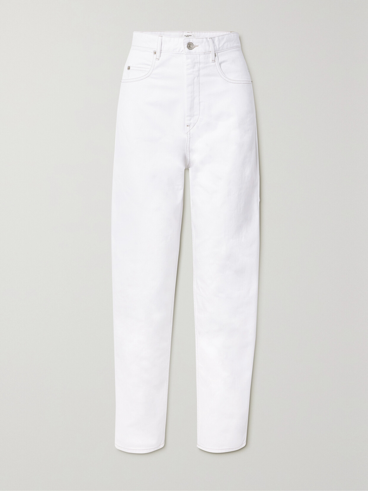 Isabel Marant Étoile Corsysr High-rise Straight-leg Jeans In White