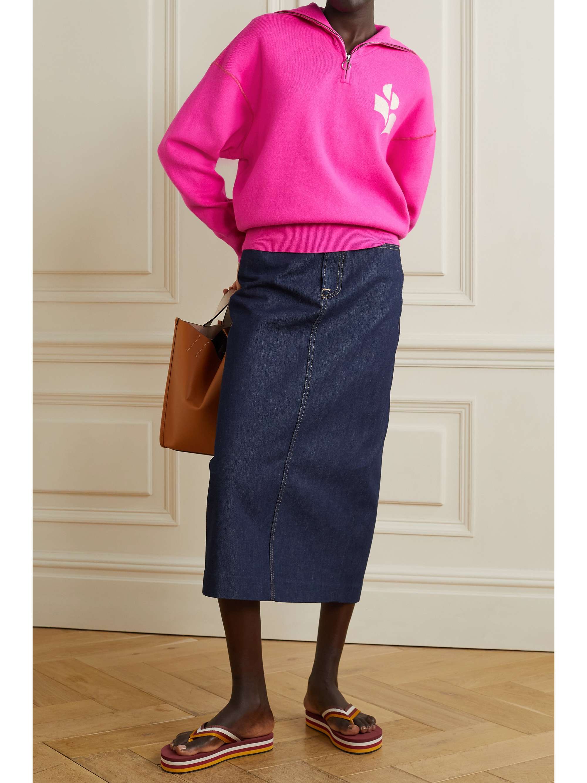 ISABEL MARANT ÉTOILE Azra jacquard-knit sweater