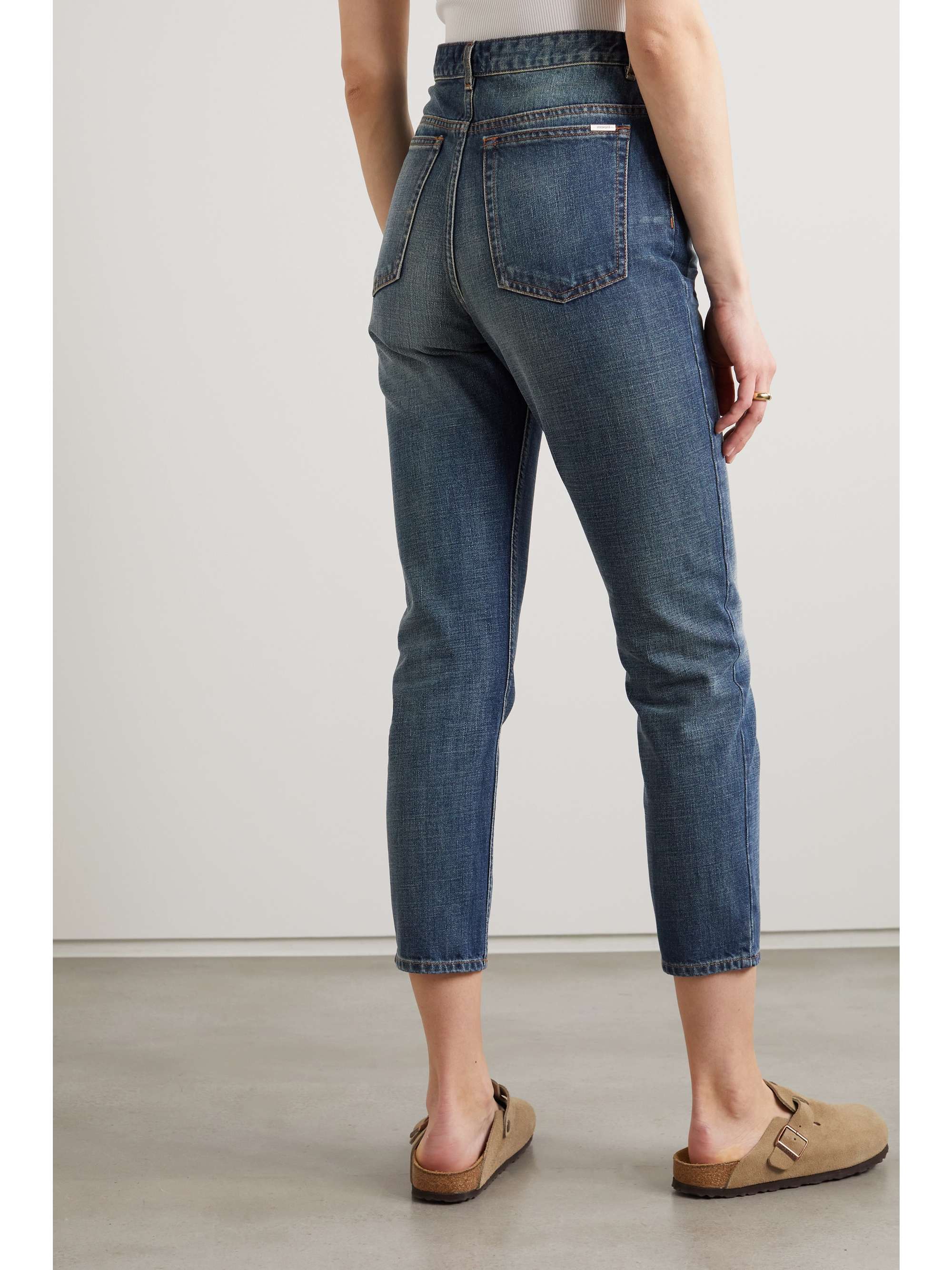Blue Neasr cropped high-rise slim-leg jeans | ISABEL MARANT ÉTOILE |  NET-A-PORTER