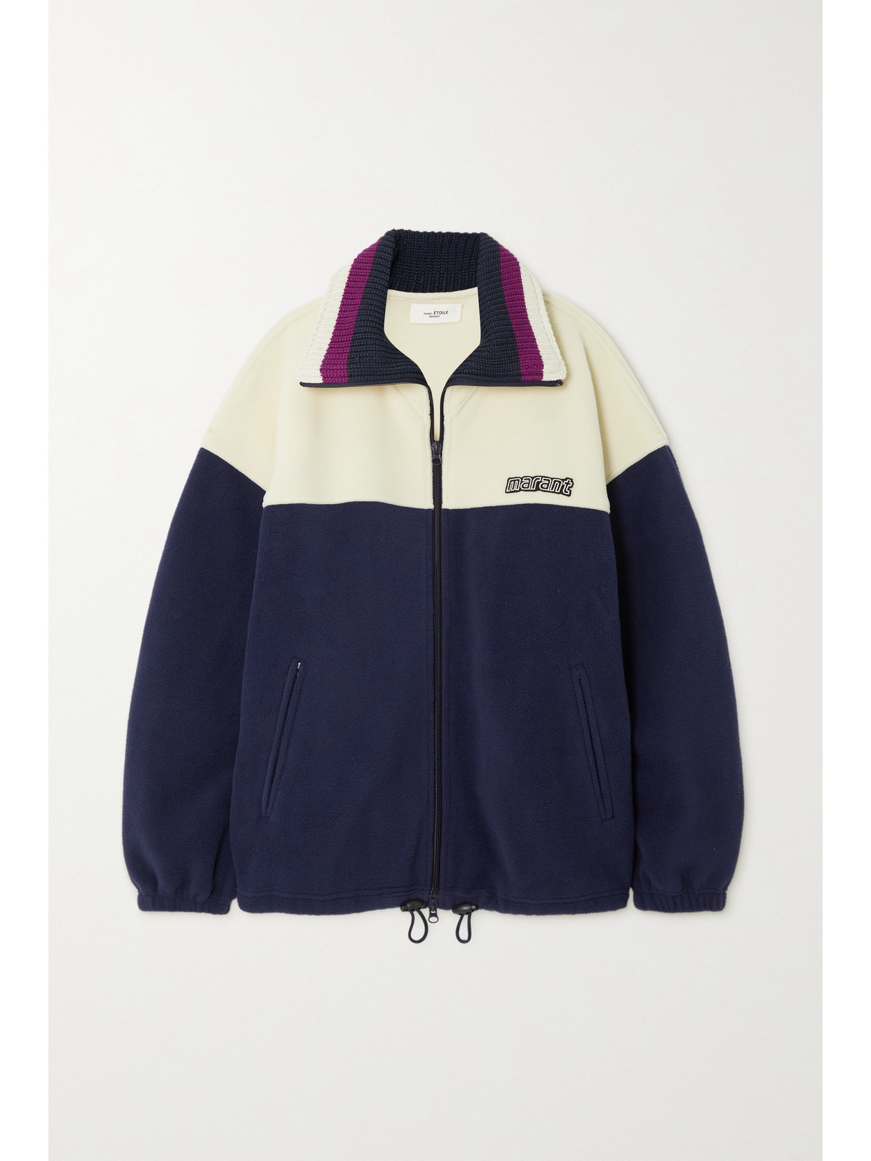 ジャケット ISABEL MARANT ETOILE MADILIA FLEECE ZIP Isabel Marant Étoile Malti Appliquéd Paneled Fleece Jacket