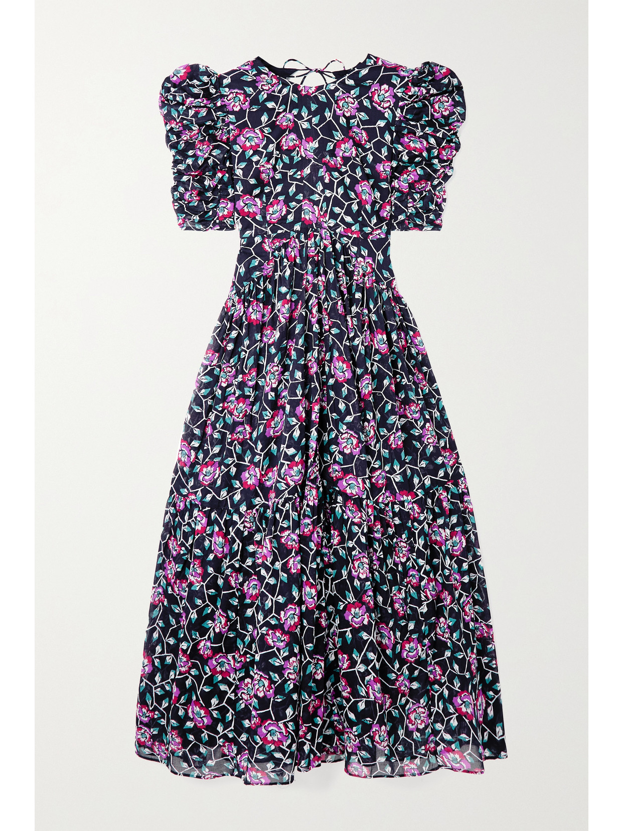 Isabel Marant Ãtoile Sichelle Puff Sleeve Floral Maxi Dress | INTERMIXÂ®