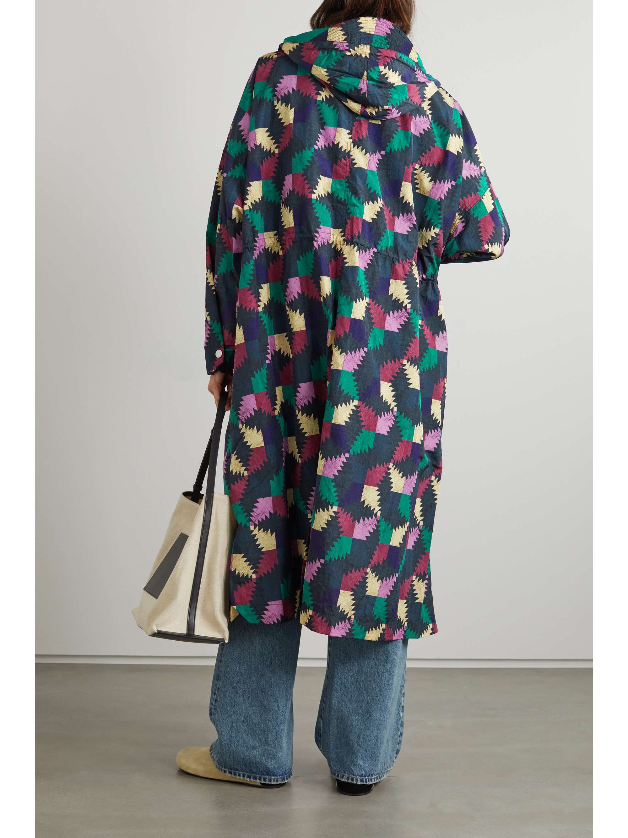 MARANT ÉTOILE Munao hooded printed shell raincoat