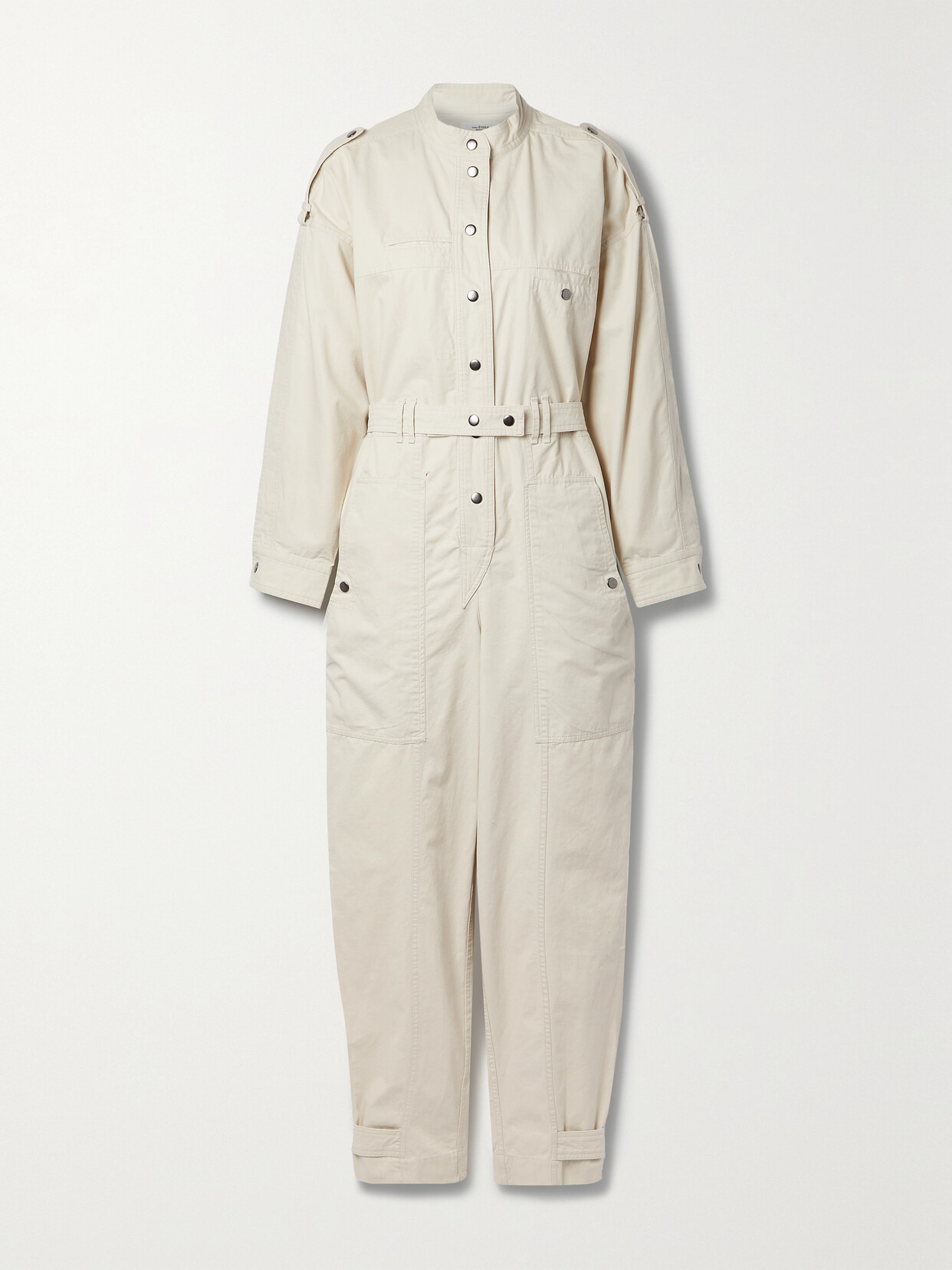 Marant Étoile Ruthel Belted Cotton Jumpsuit