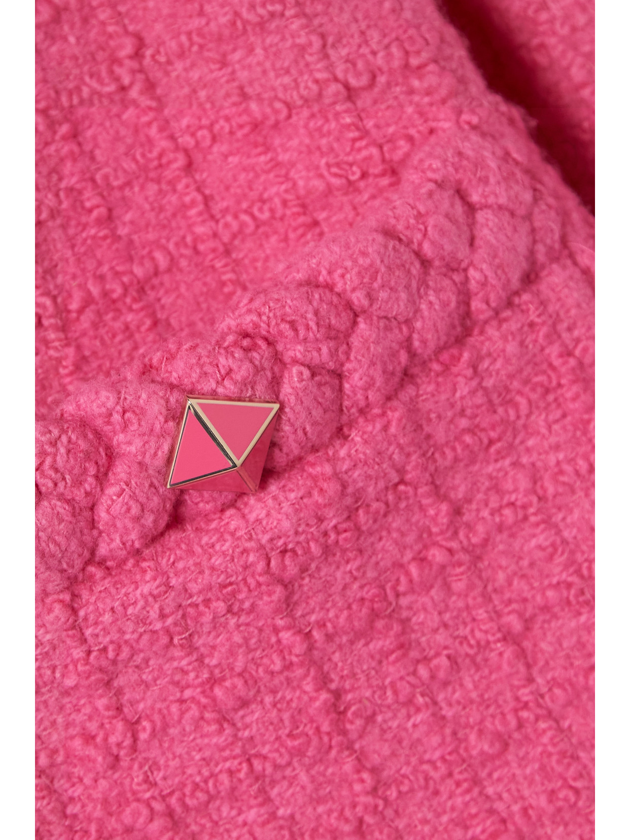 Shop Valentino Braided Wool-blend Bouclé-tweed Jacket In Pink