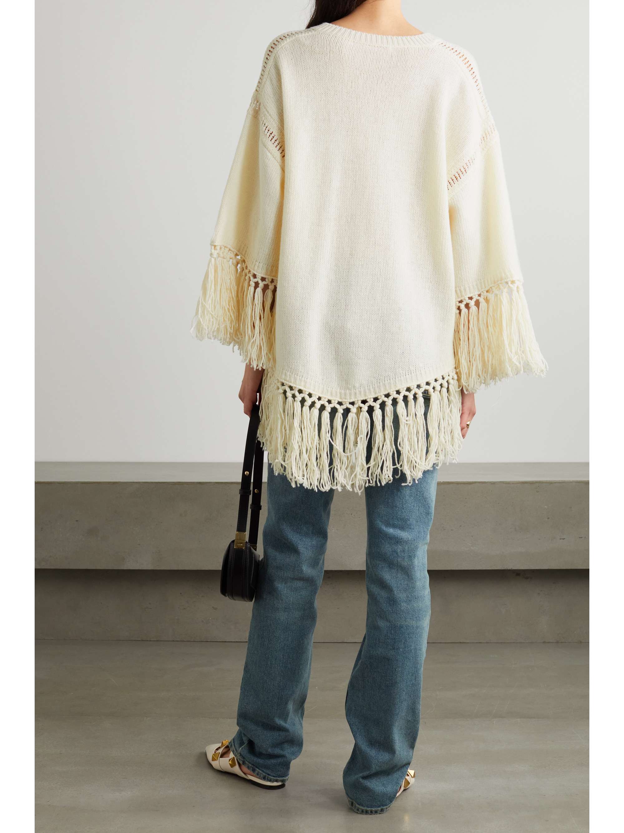 VALENTINO GARAVANI Fringed wool sweater
