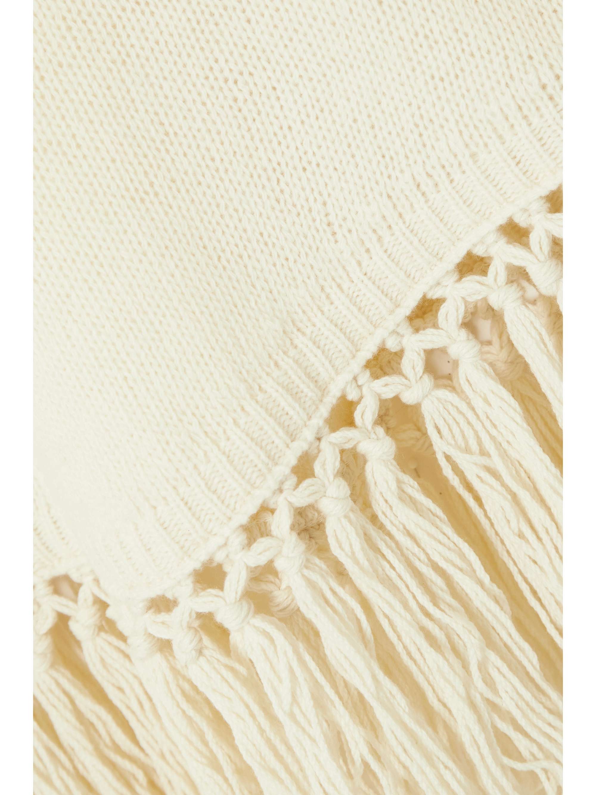 VALENTINO GARAVANI Fringed wool sweater