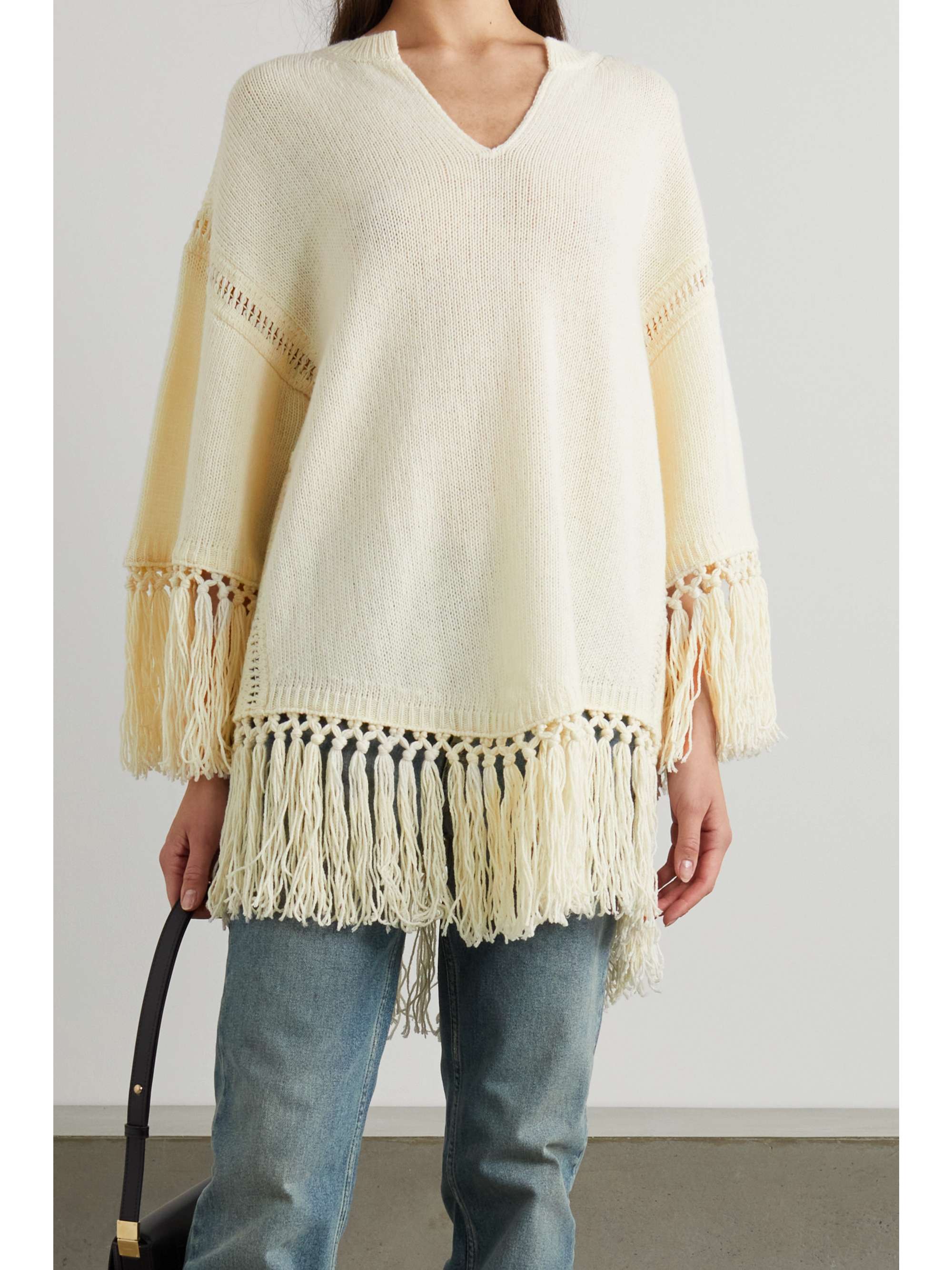 VALENTINO GARAVANI Fringed wool sweater