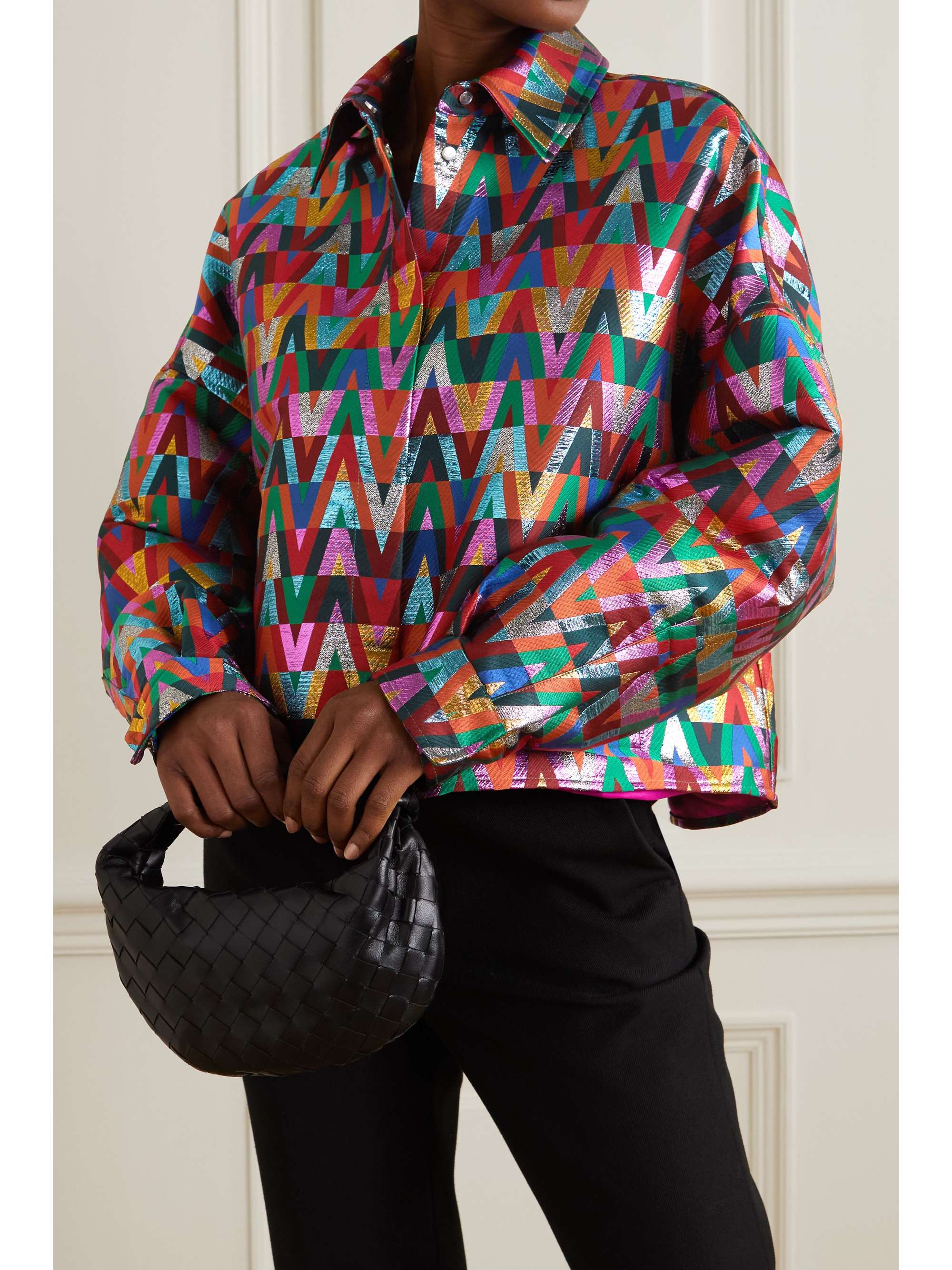 Áo jacket jacquard của Valentino