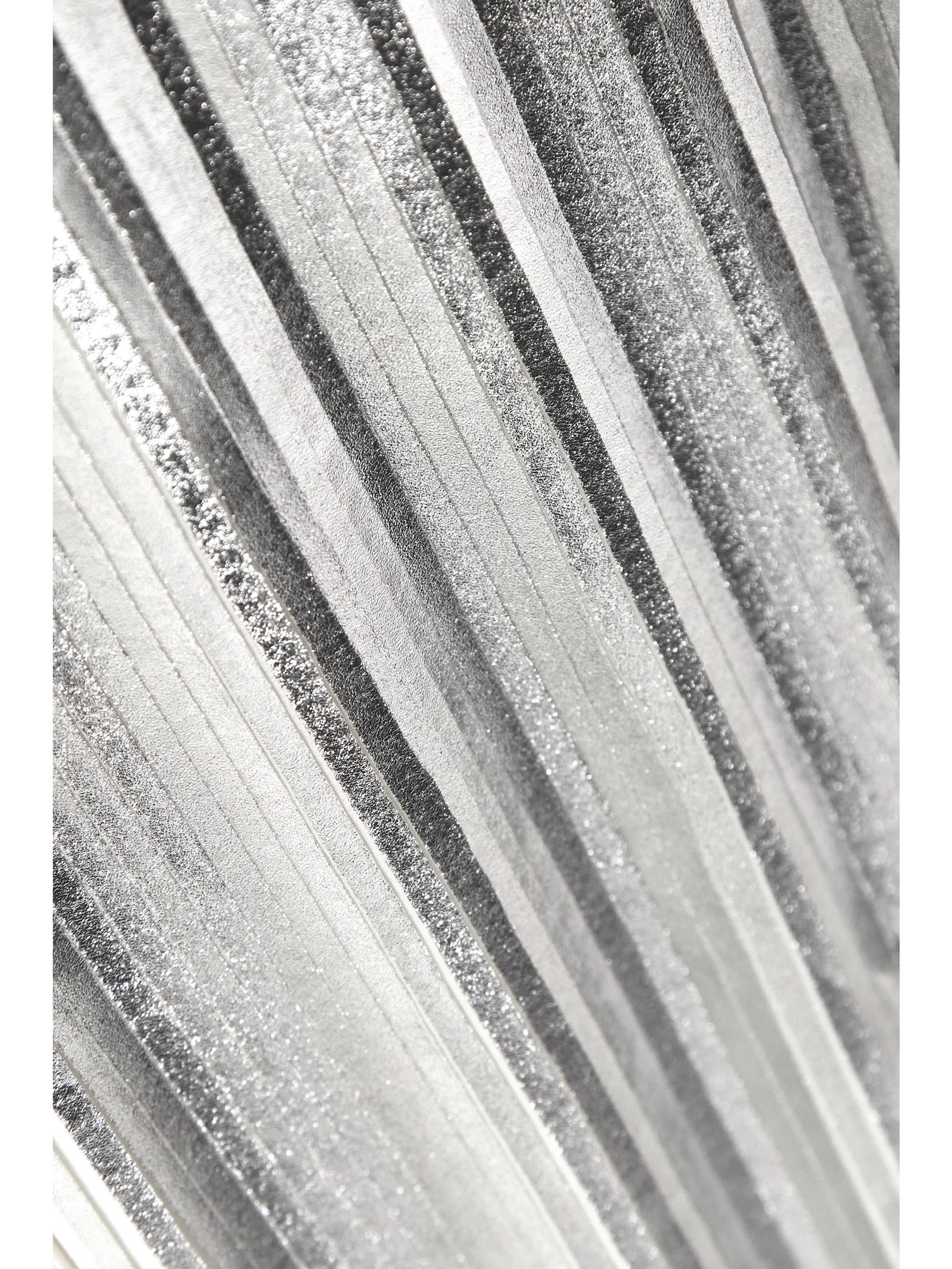 Valentino Garavani Pleated metallic coated-chiffon gown thumbnail