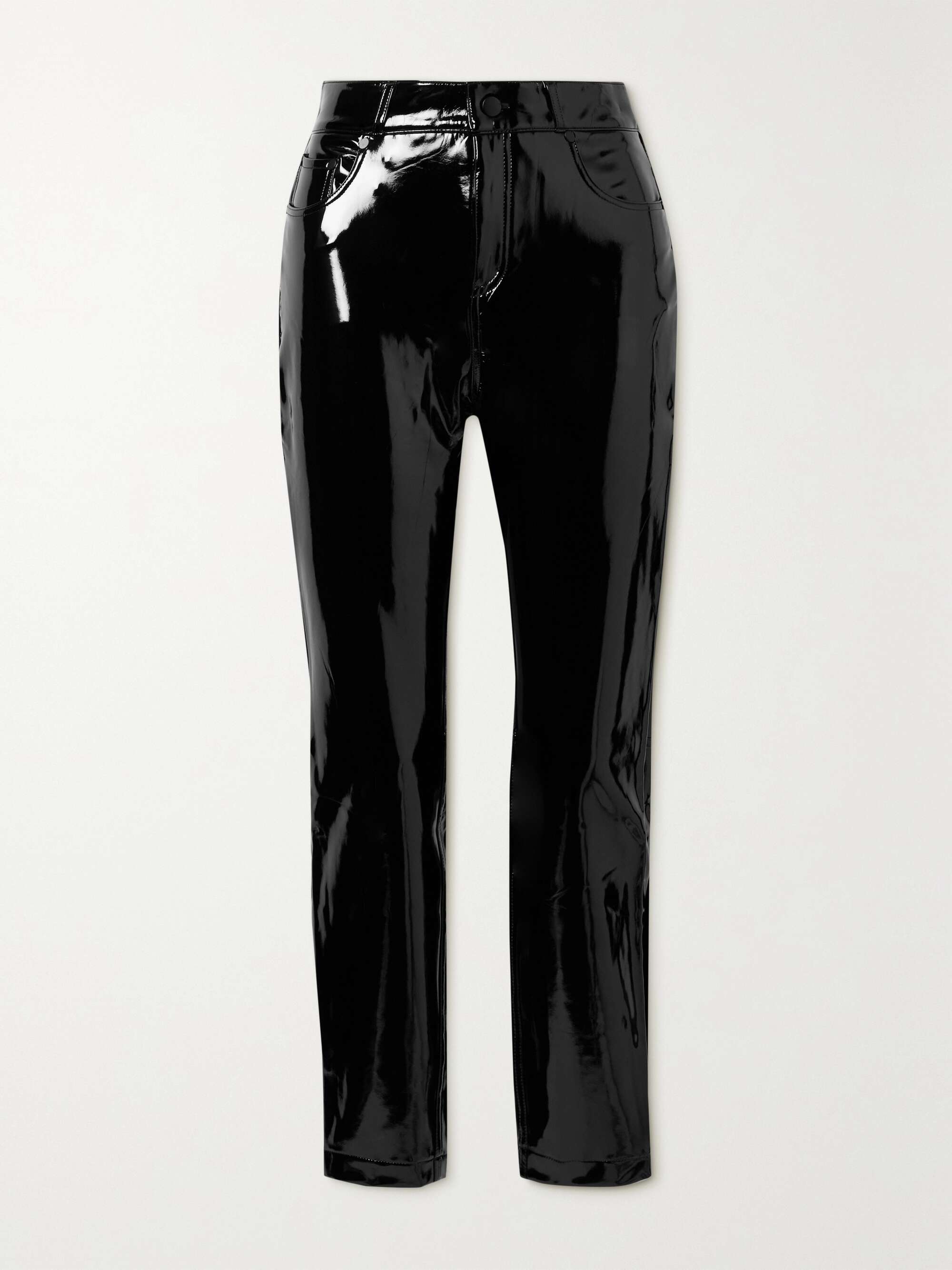 COMMANDO Faux patent-leather skinny pants