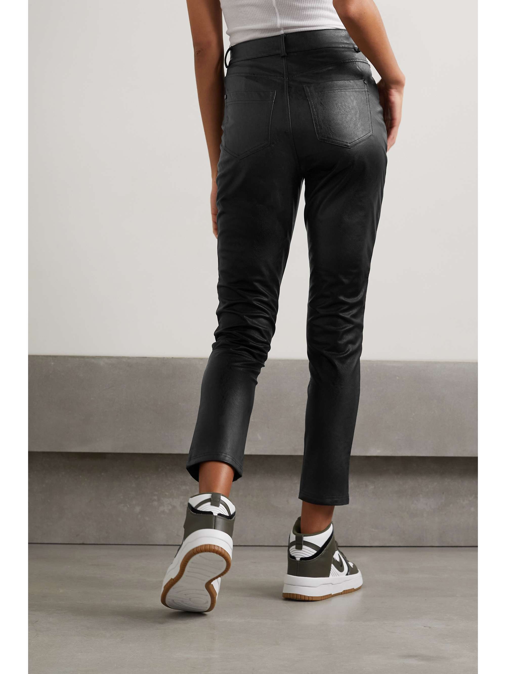 COMMANDO Faux stretch-leather skinny pants
