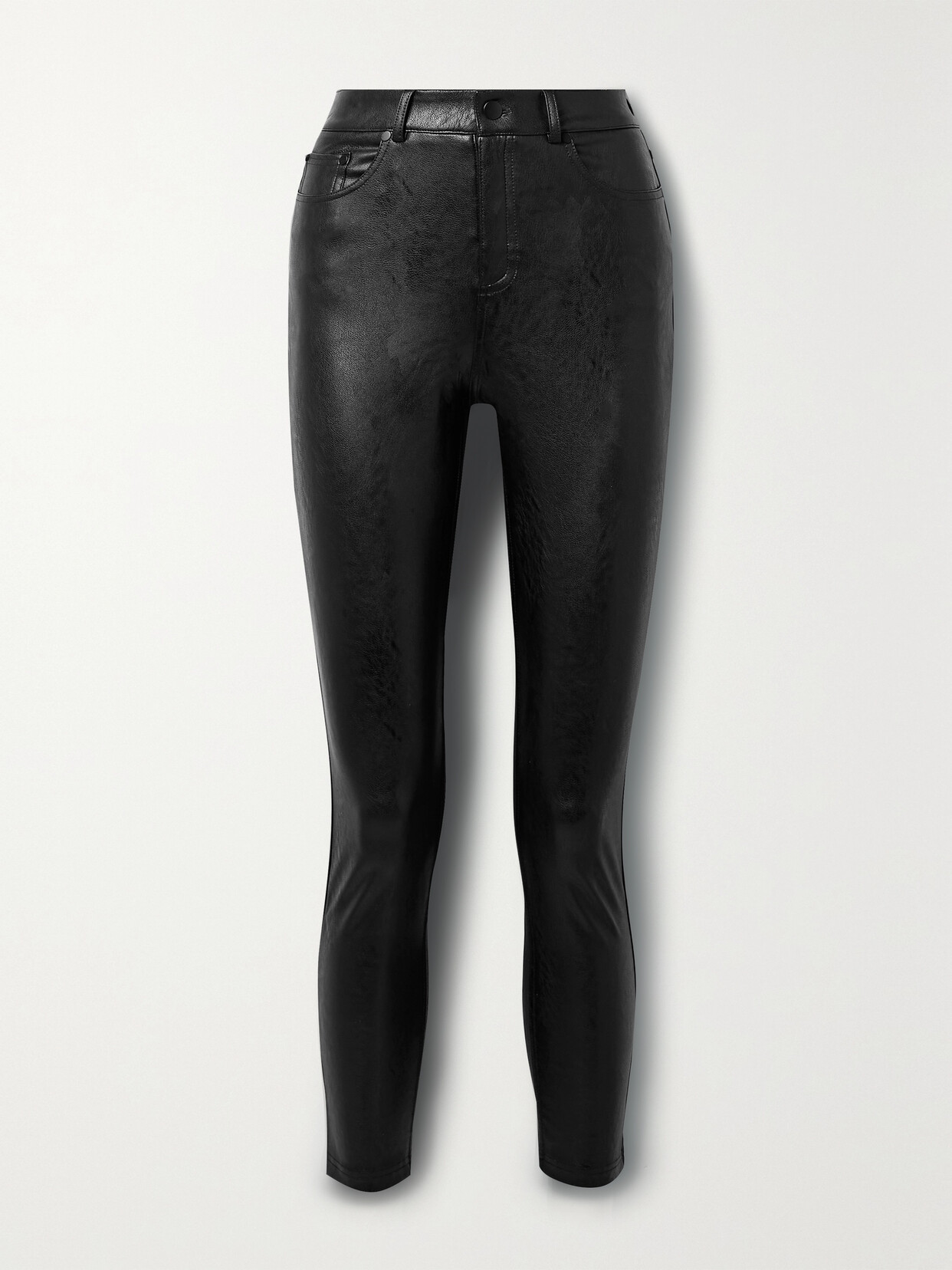 Commando Faux Leather Five-pocket Pants In Black