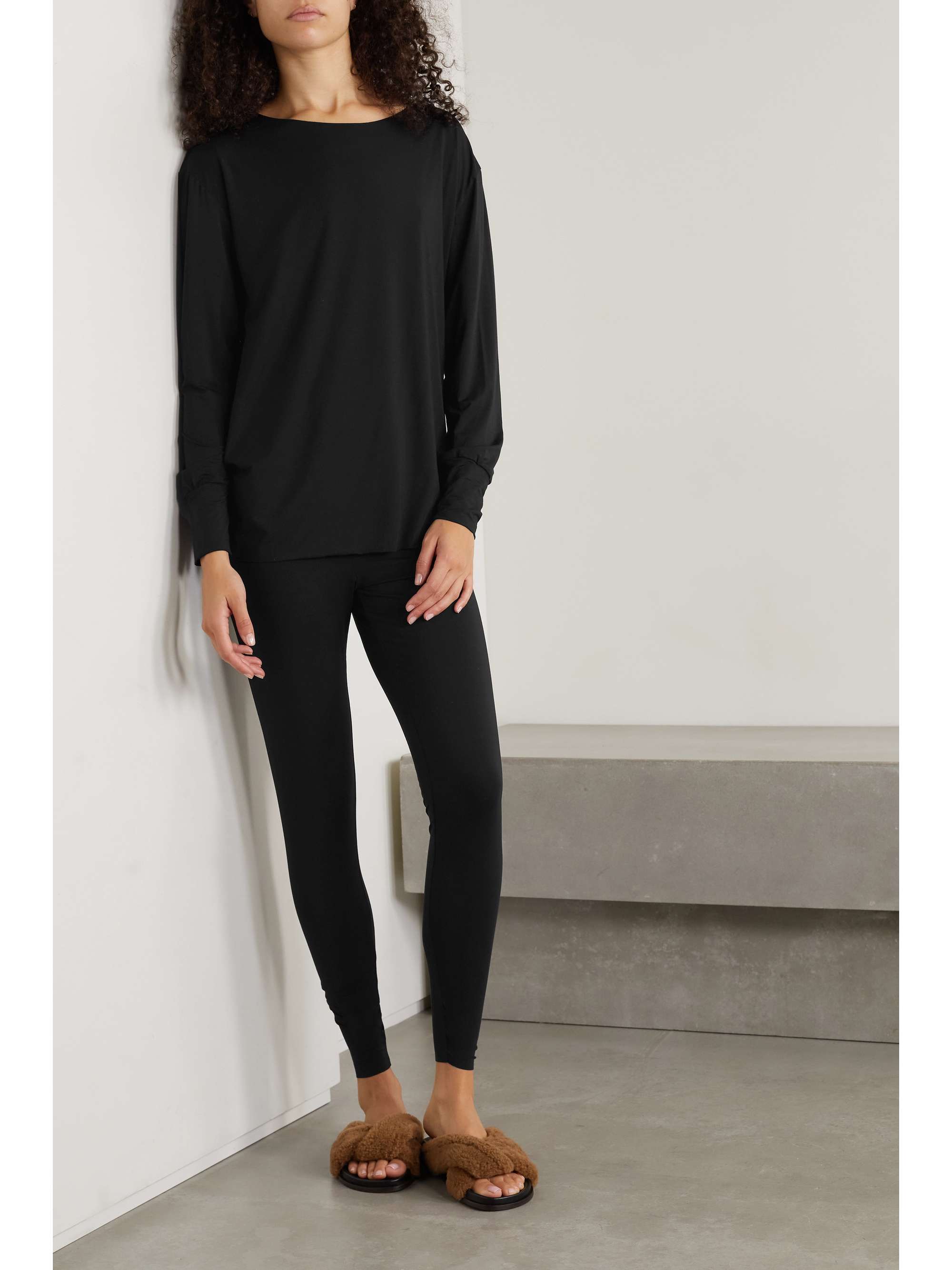Black Butter stretch-modal jersey top 