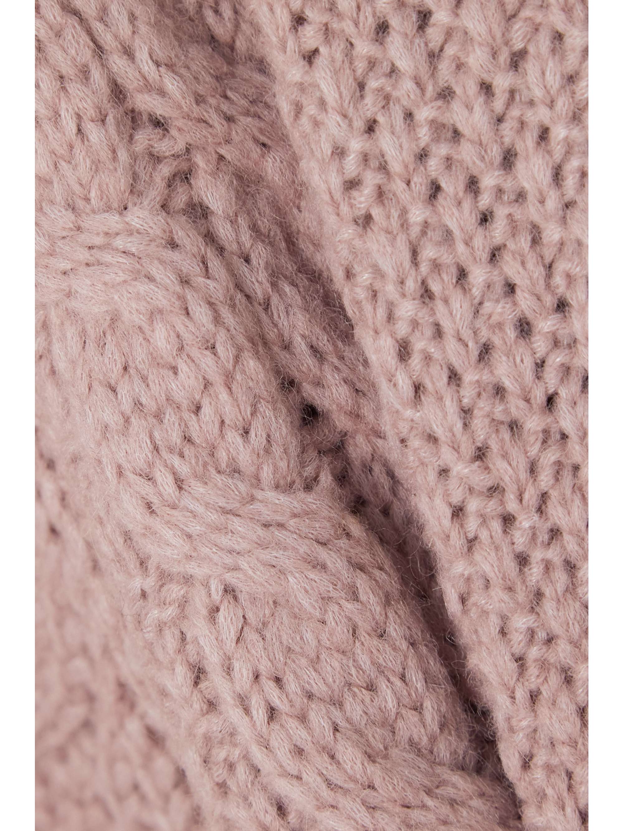 SKIN Aya cable-knit alpaca-blend sweater