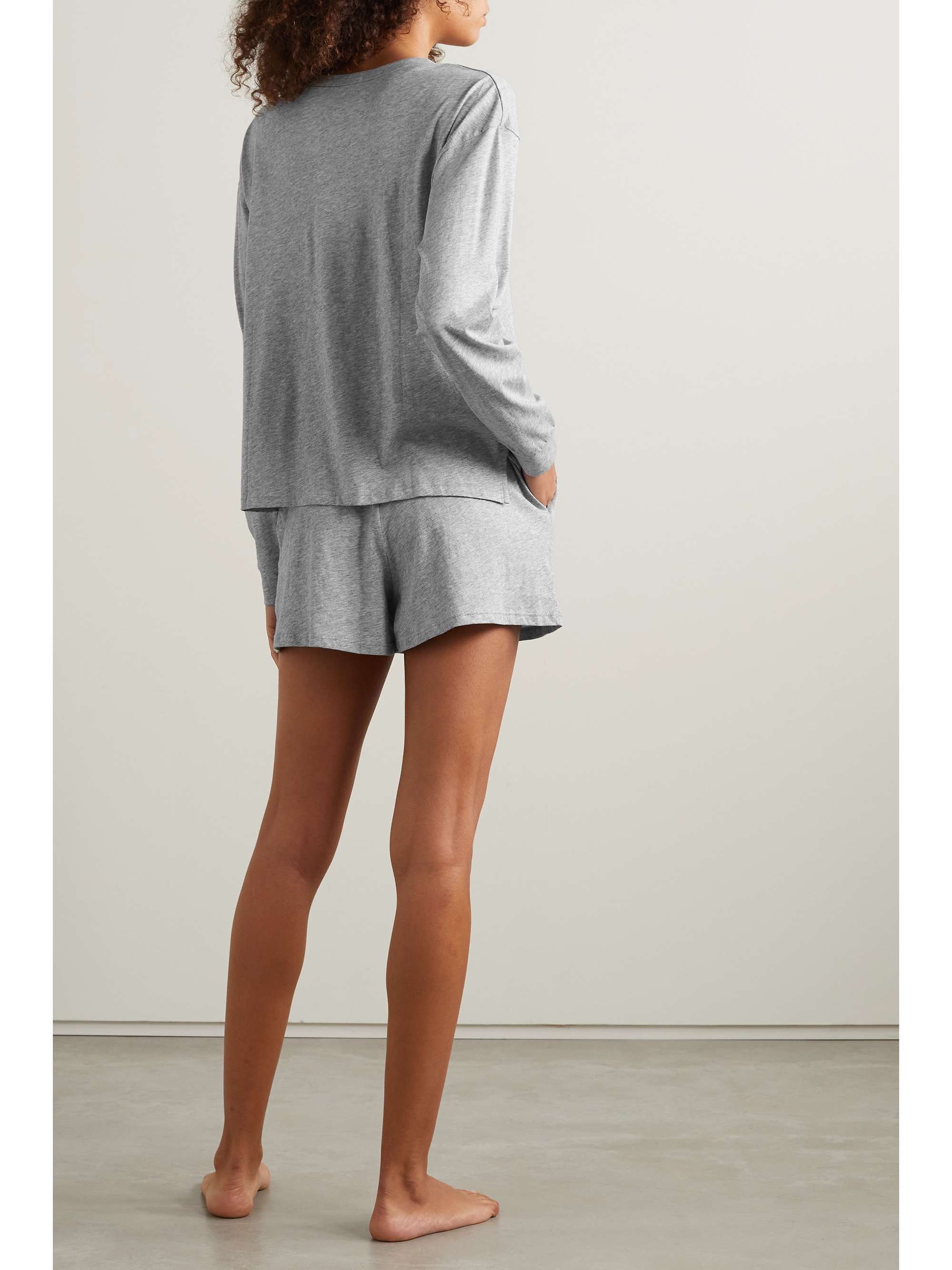 SKIN + NET SUSTAIN Chloe organic Pima cotton-jersey pajama set