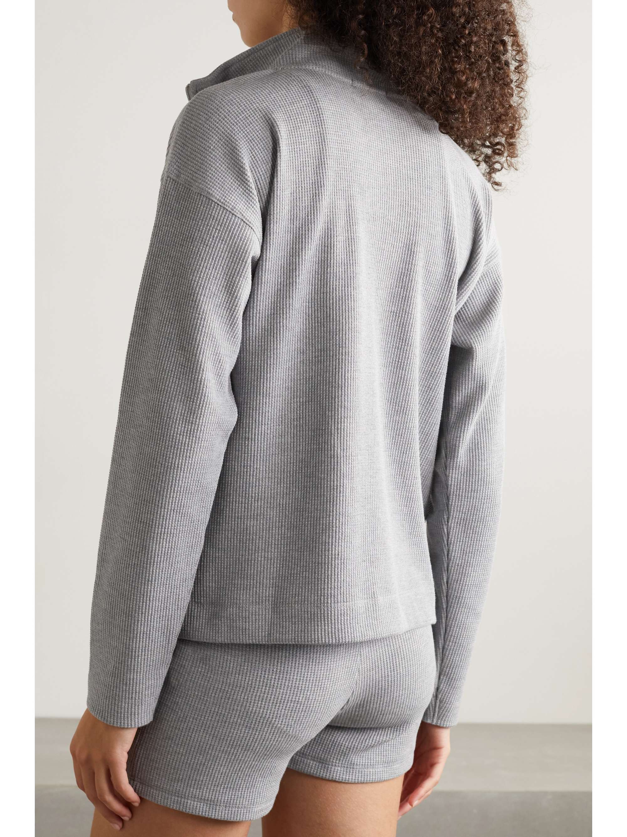 SKIN Lilith waffle-knit top