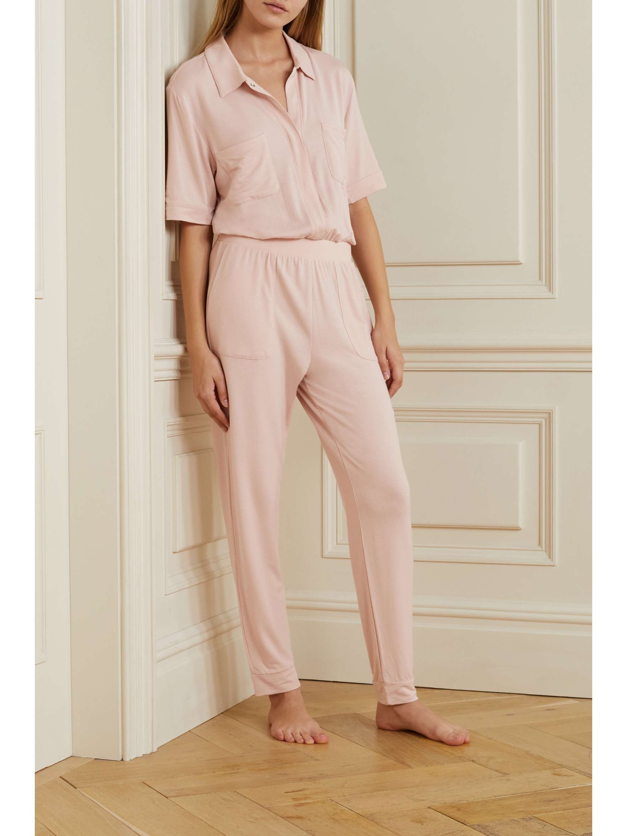 SKIN Ortune stretch-modal jersey jumpsuit