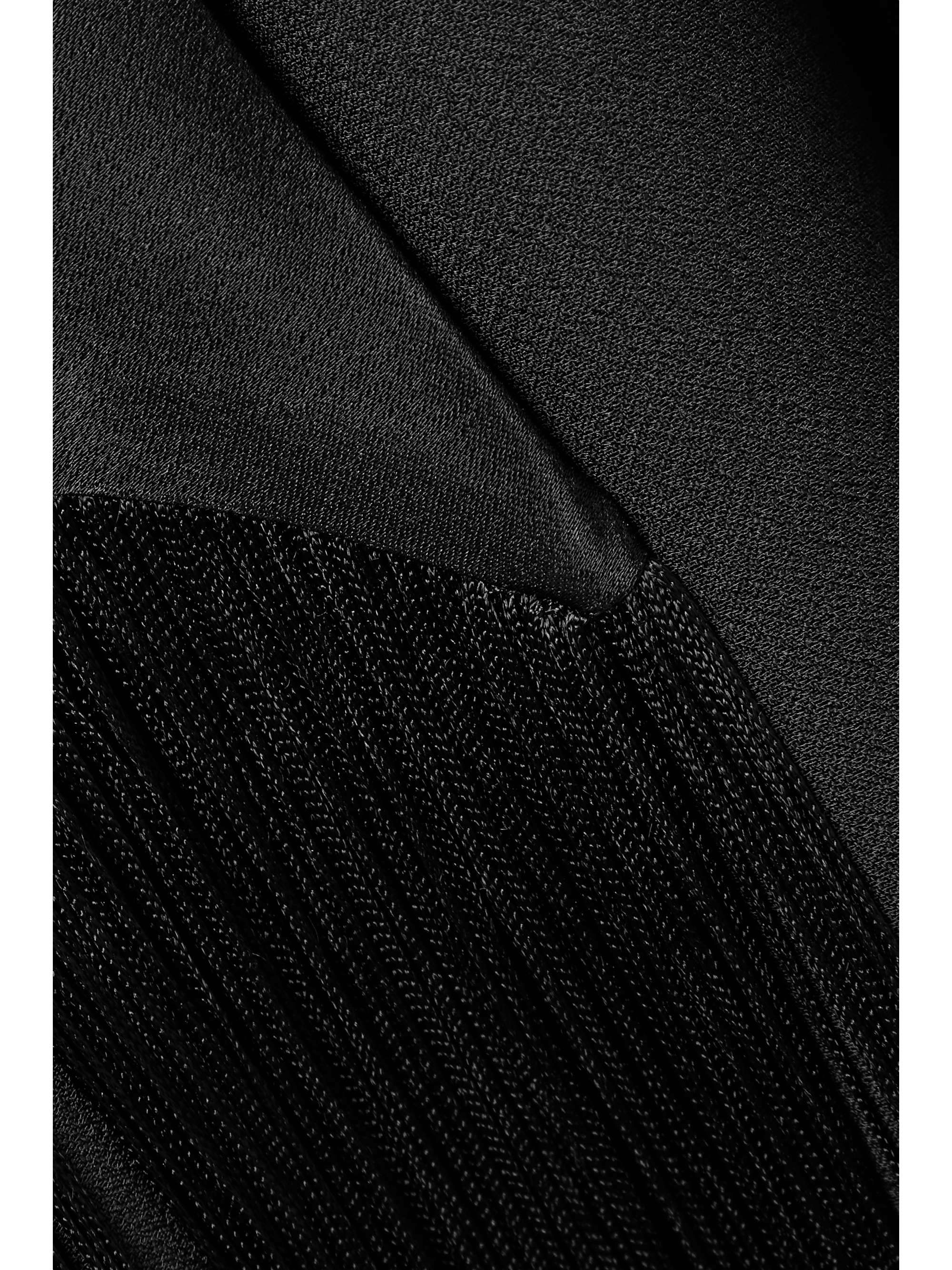 TALLER MARMO + NET SUSTAIN Mrs. Ross fringed crepe midi dress