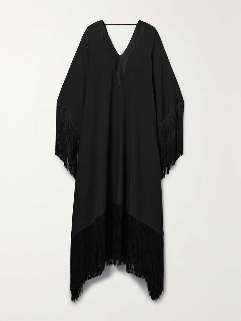 Taller Marmo + Net Sustain Very Ross Fringed Crepe Kaftan