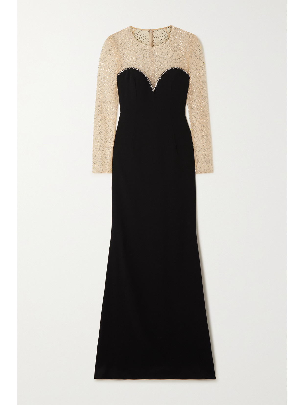 Jenny Packham - + James Bond Crystal-embellished Tulle And Crepe Gown - Black