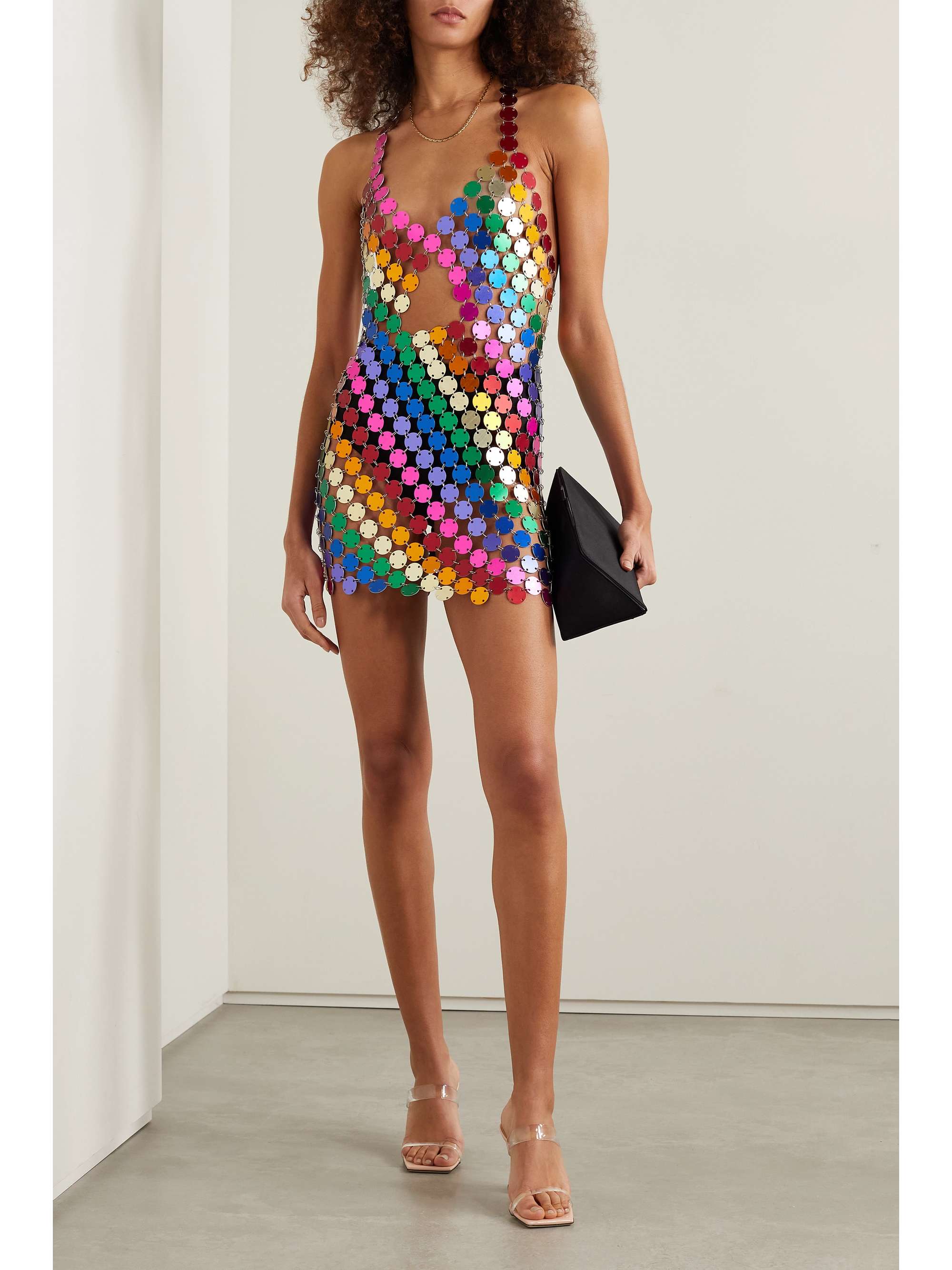 Pink Rainbow open-back chainmail mini ...