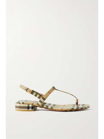Burberry flat sandals discount