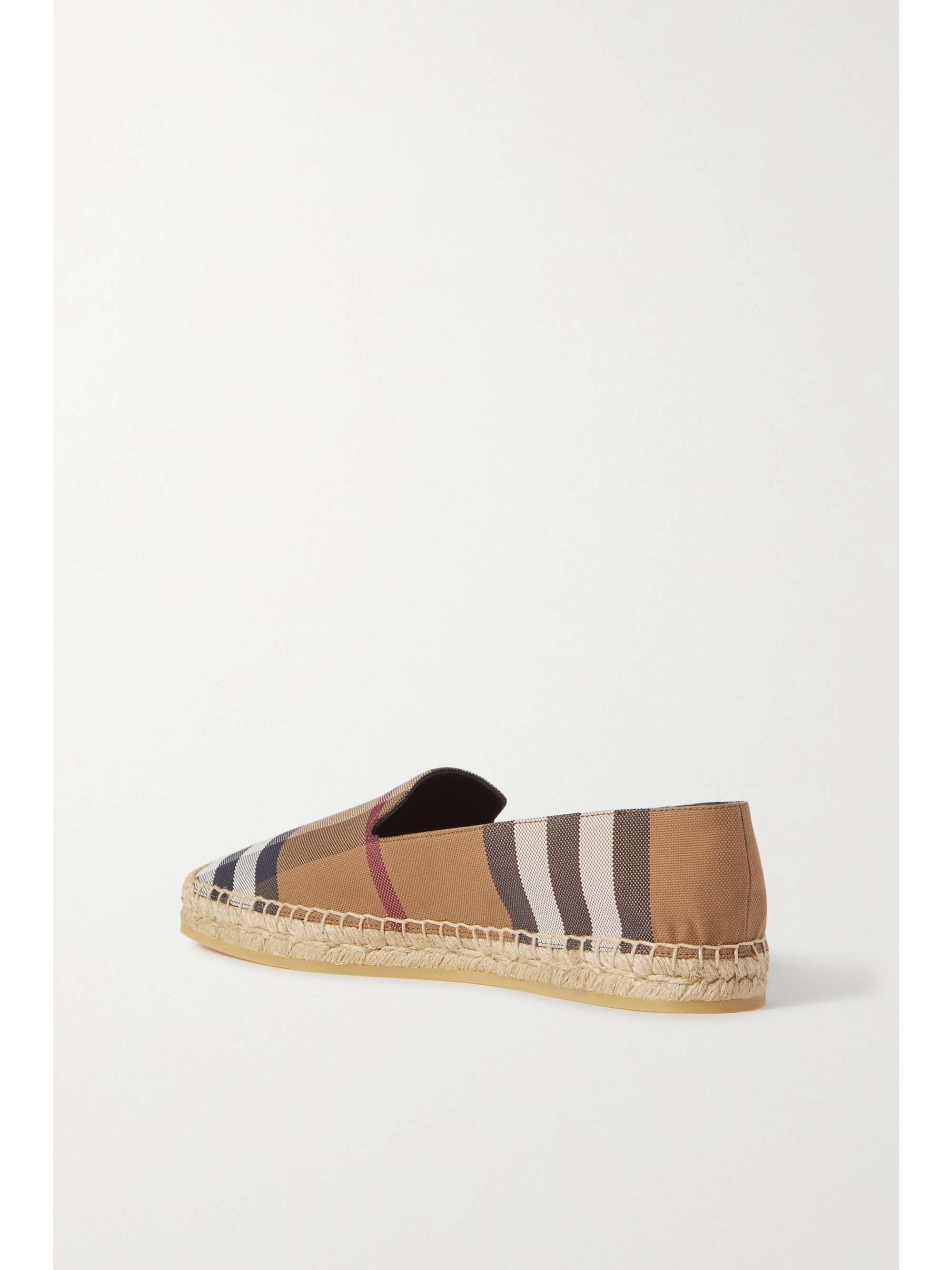BURBERRY Checked canvas espadrilles