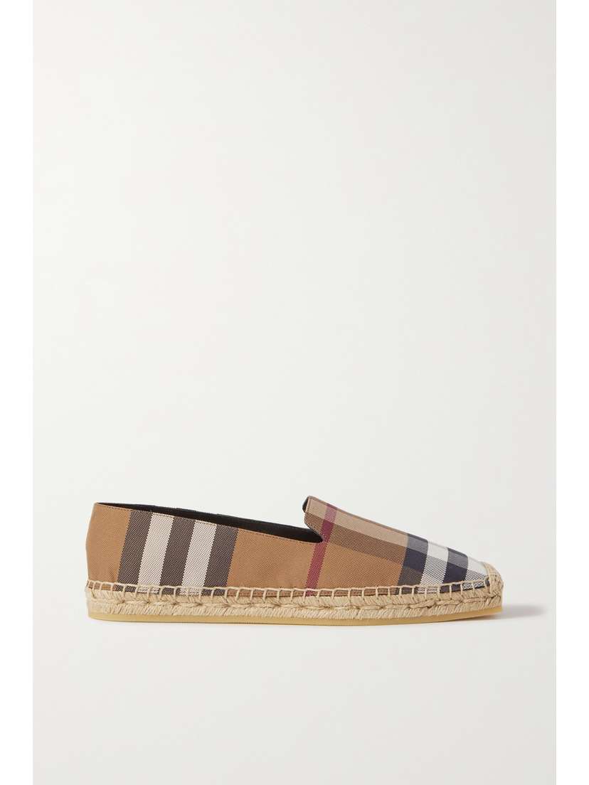Burberry Checked Canvas Espadrilles