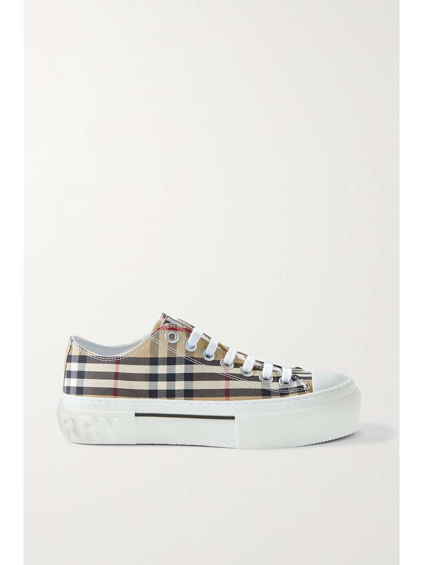 Burberry Checked Canvas Sneakers