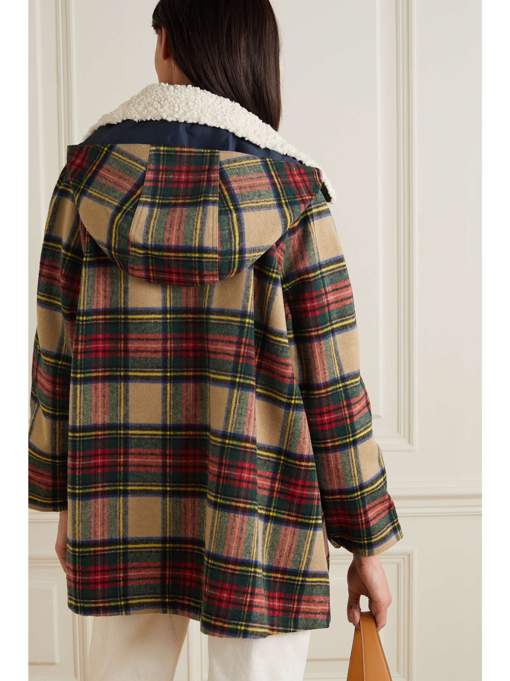 flannel shearling jacket