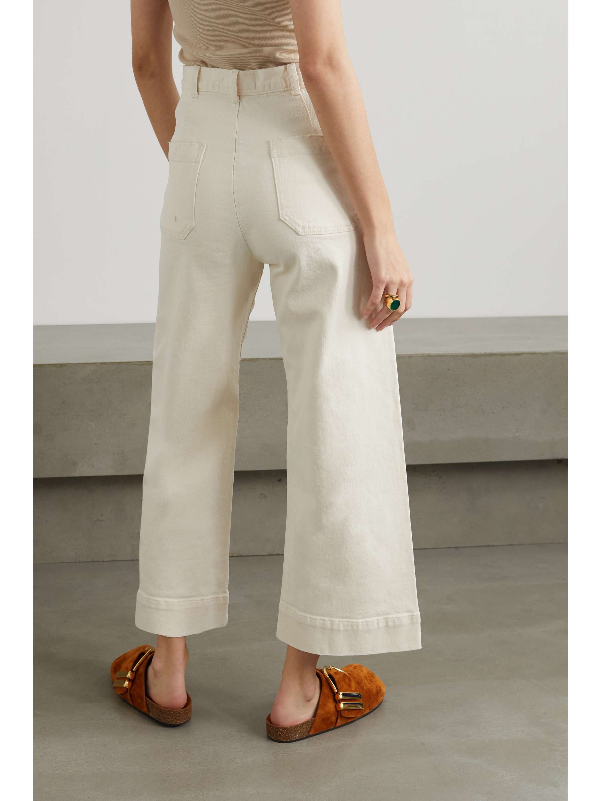 high-rise wide-leg jeans 