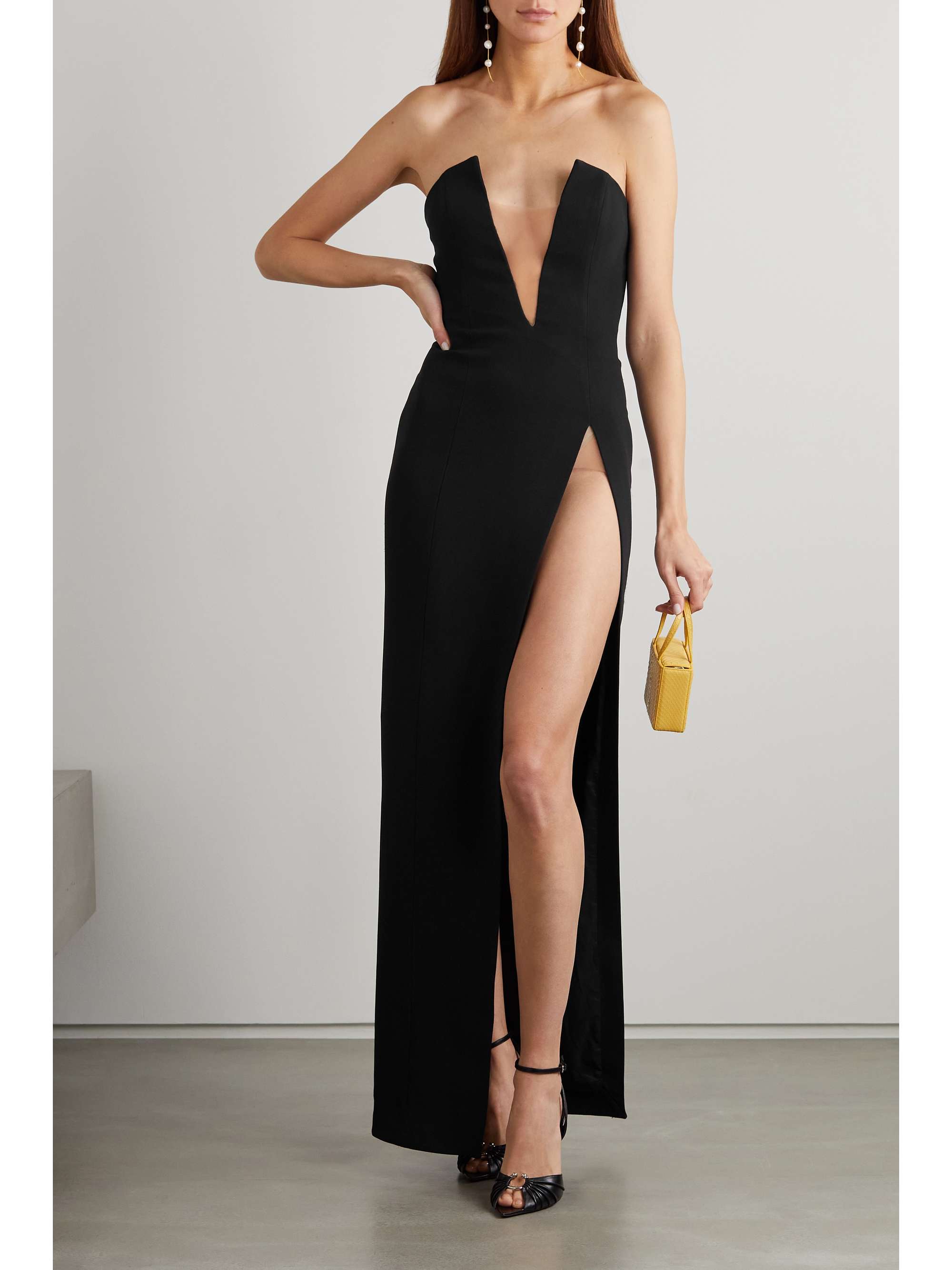 Tulle-trimmed cady gown | DAVID KOMA 