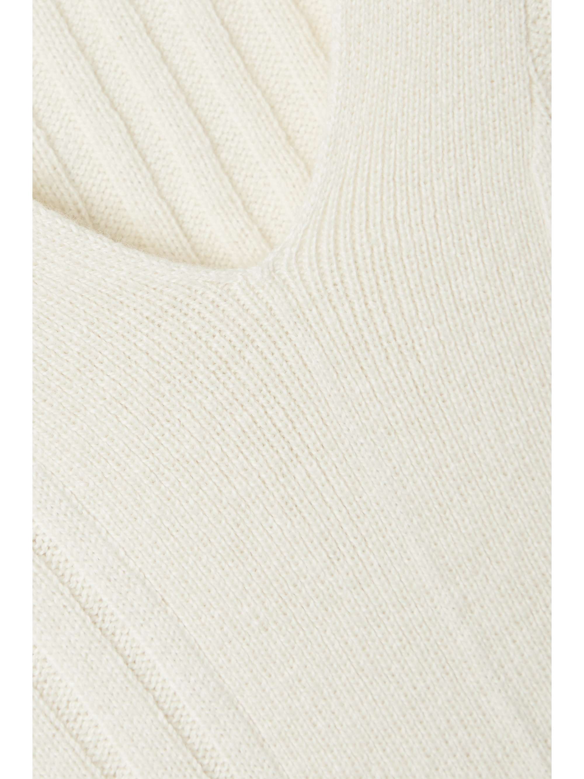 SKIN Mai ribbed cotton and cashmere-blend tunic