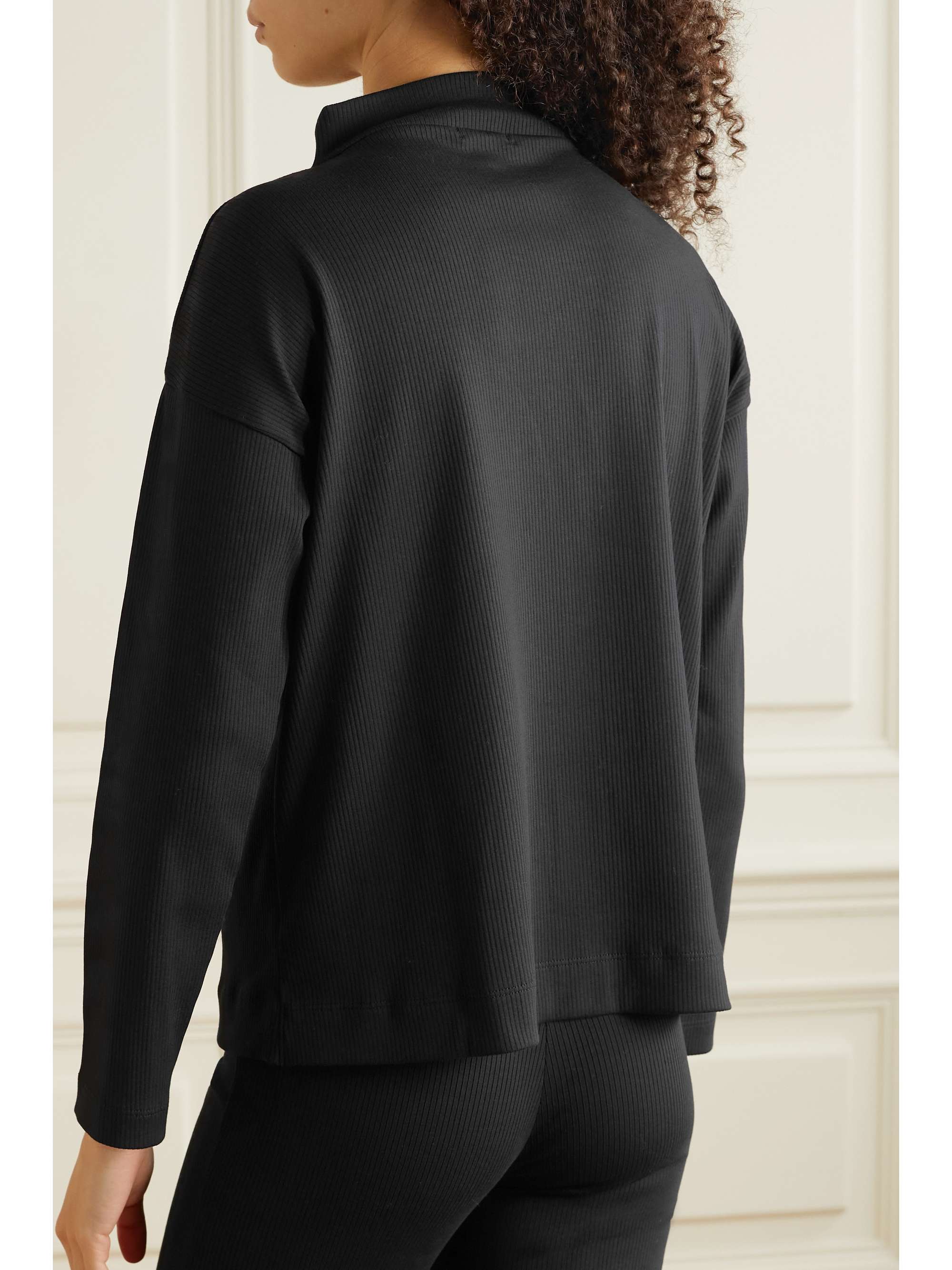 SKIN Inis ribbed stretch-Pima cotton jersey top