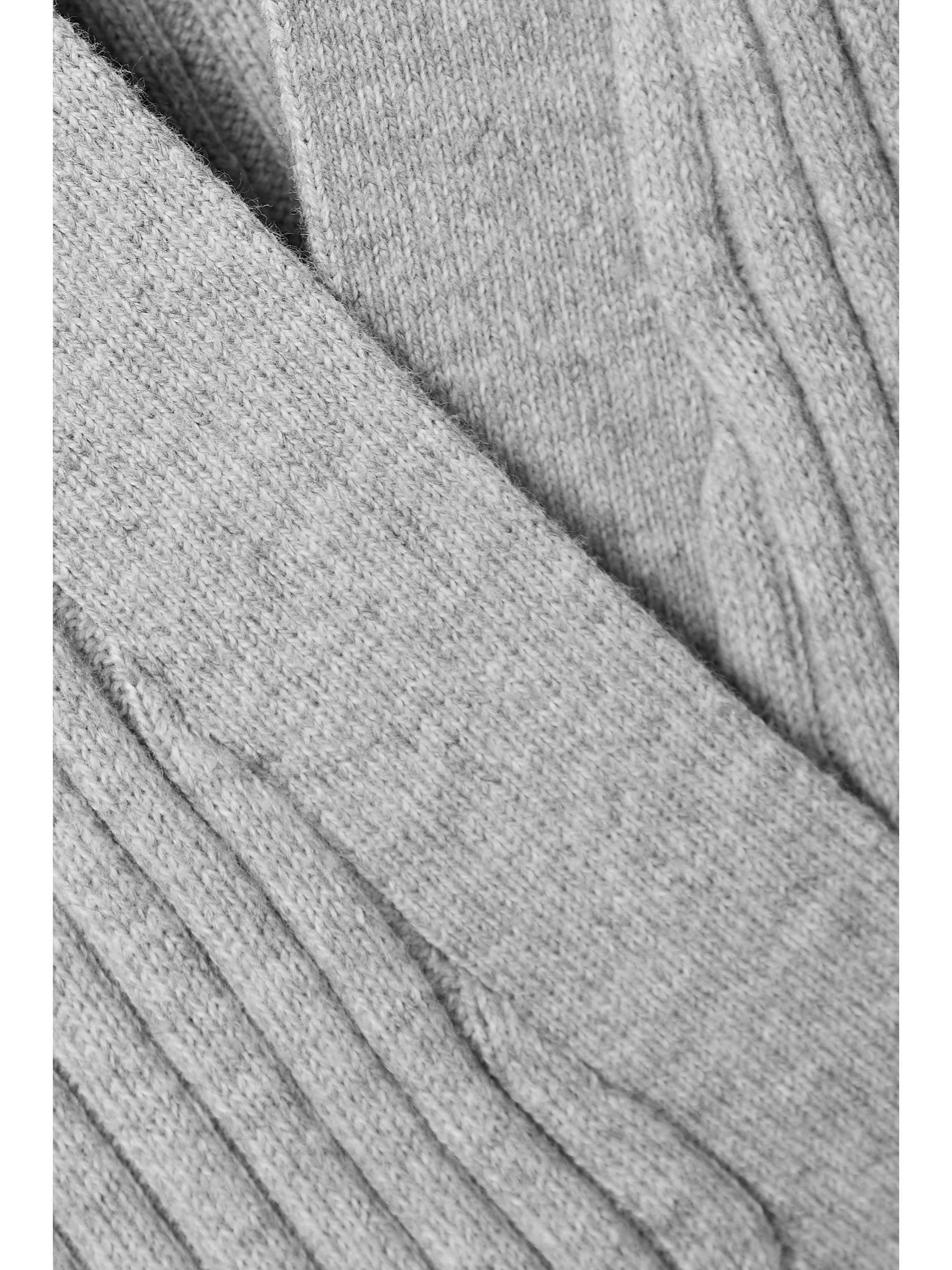 SKIN Marilynne ribbed cotton and cashmere-blend cardigan