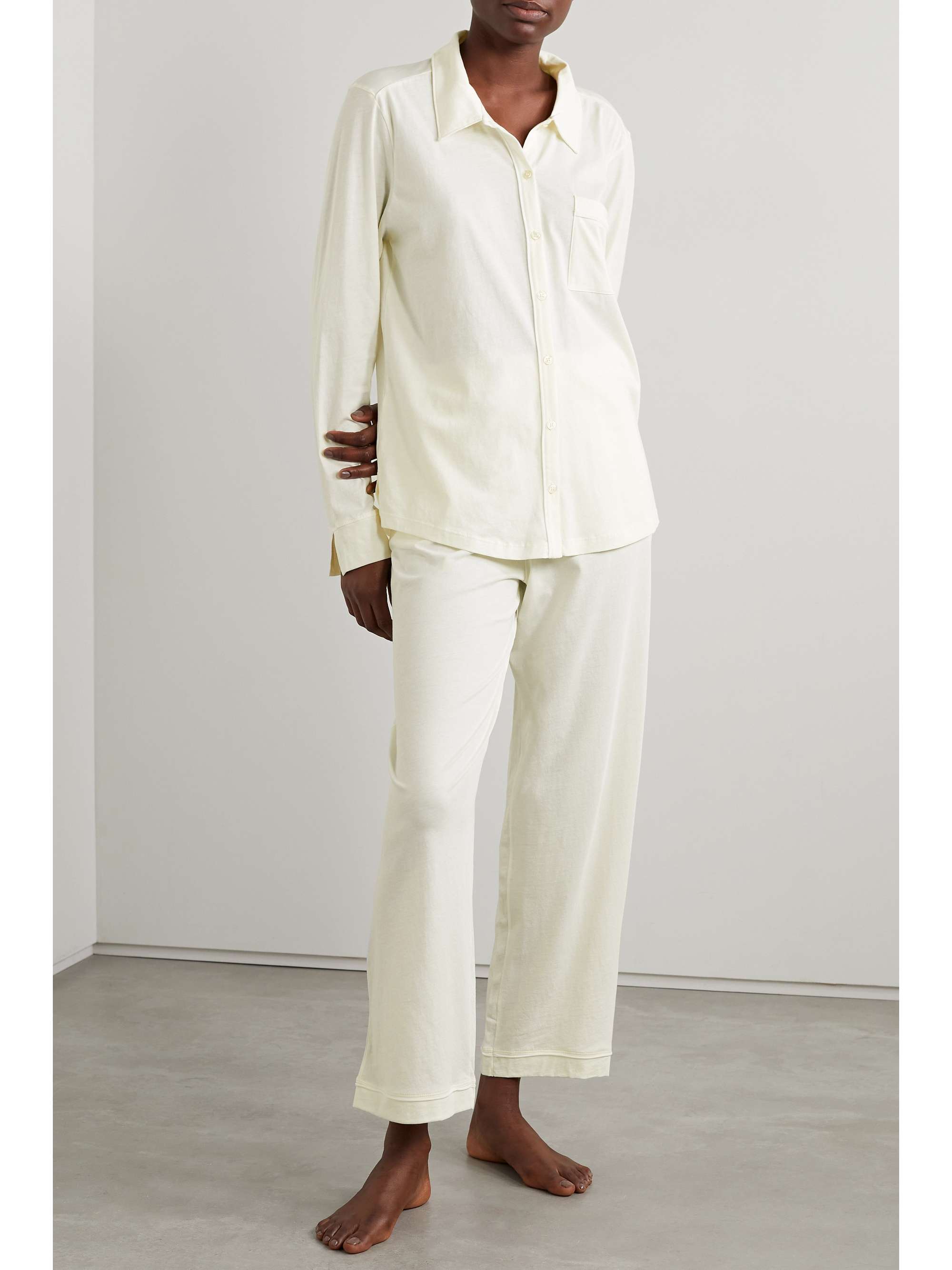 SKIN + NET SUSTAIN Cecilia Pima cotton-jersey pajama set