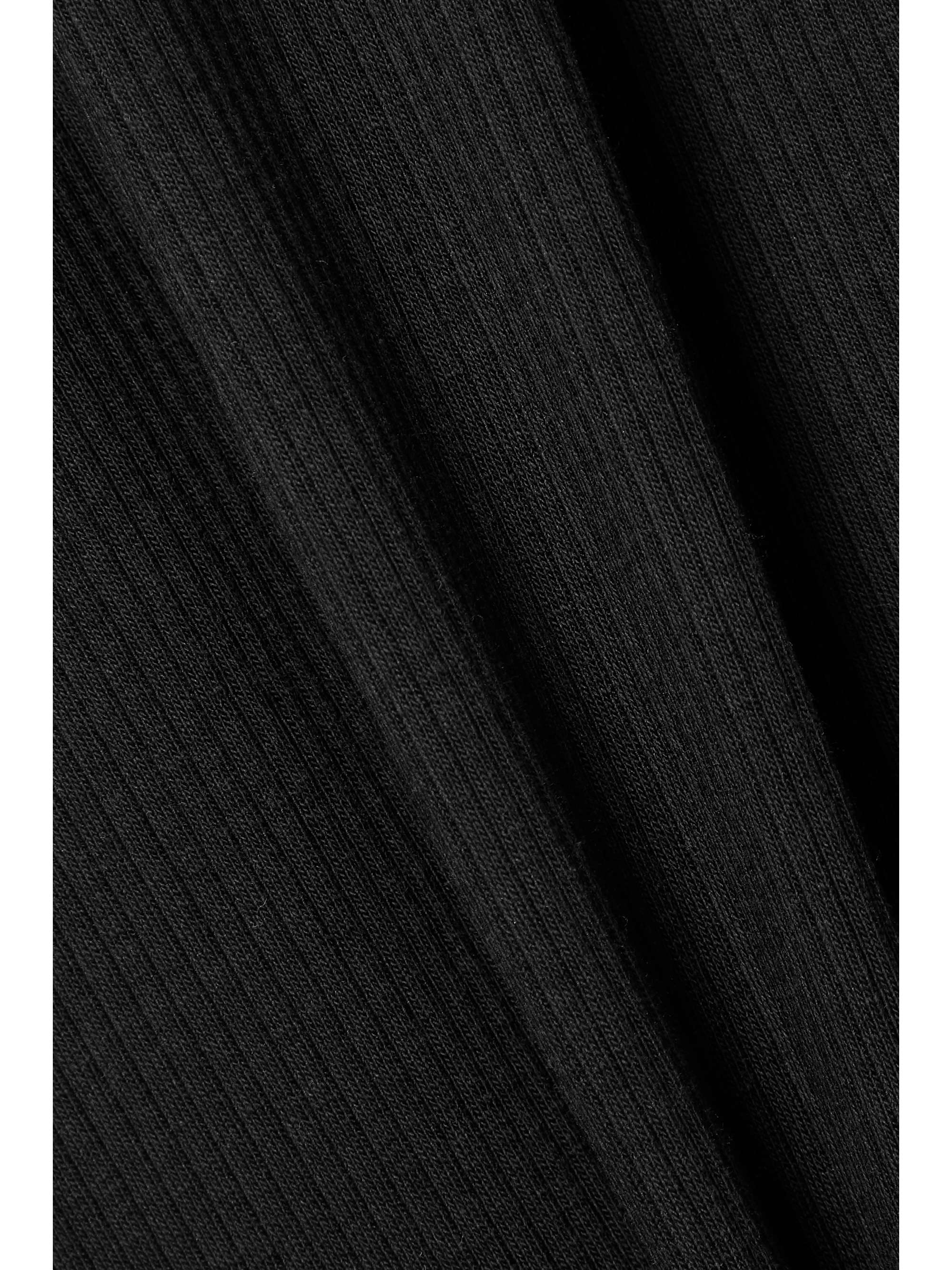 SKIN Ivone ribbed stretch-Pima cotton jersey midi dress