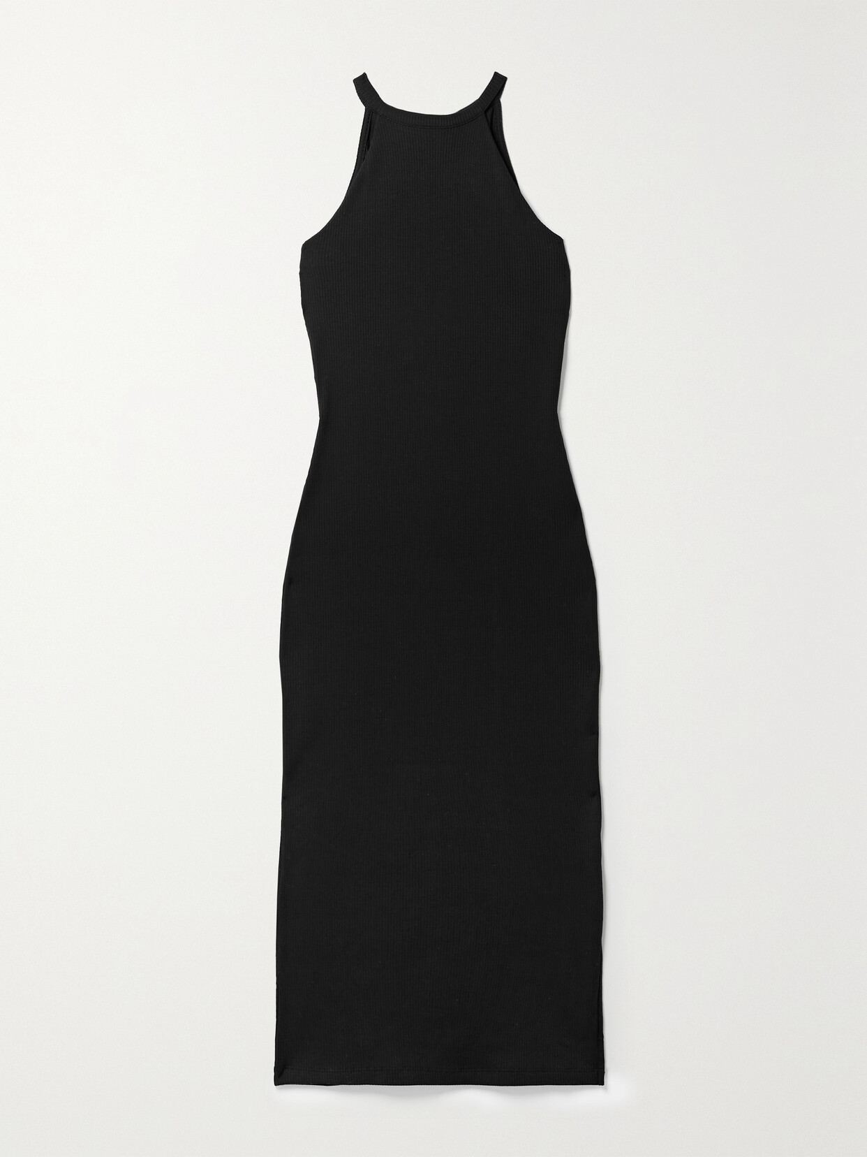 Skin - Ivone Ribbed Stretch-pima Cotton Jersey Midi Dress - Black 22 Awaiting product image
