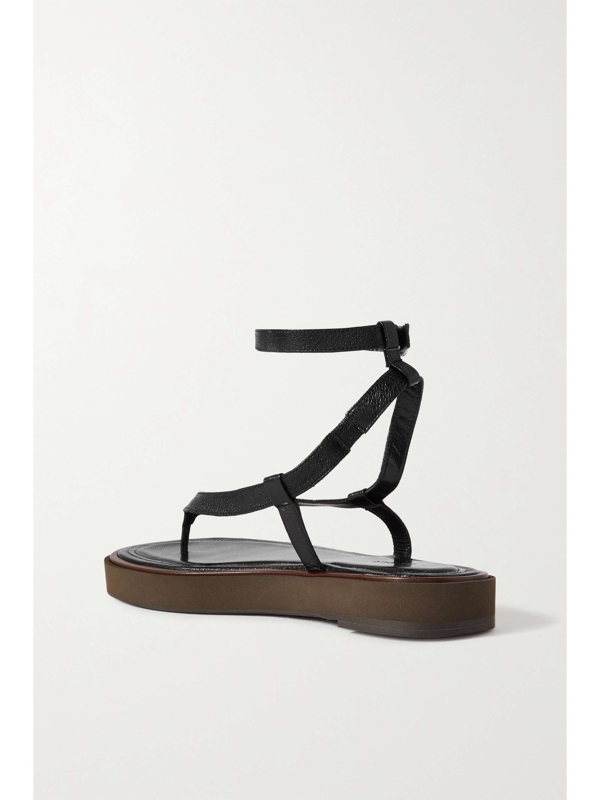 BY FAR Cece textured-leather sandals