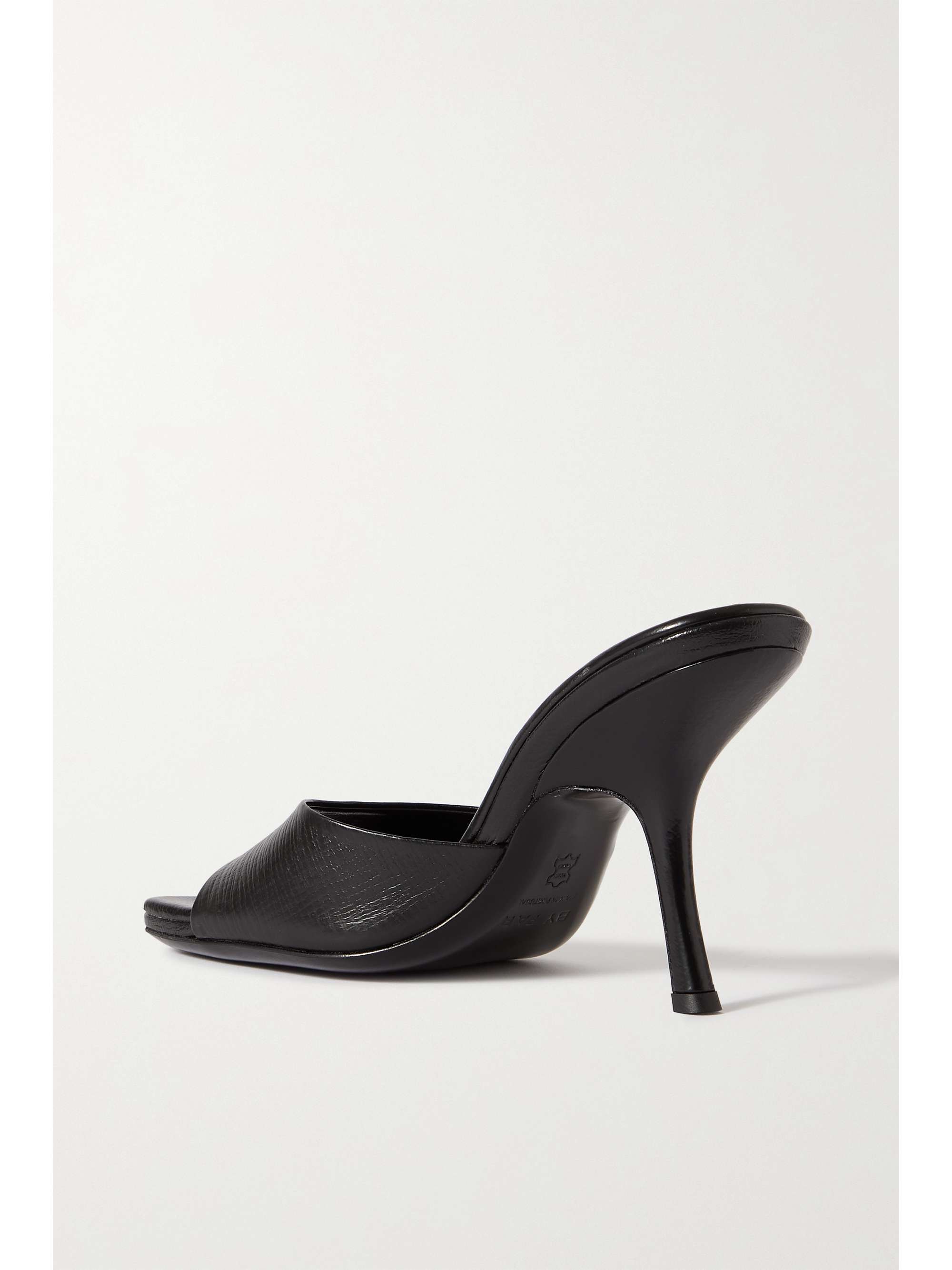 BY FAR Mora textured-leather mules