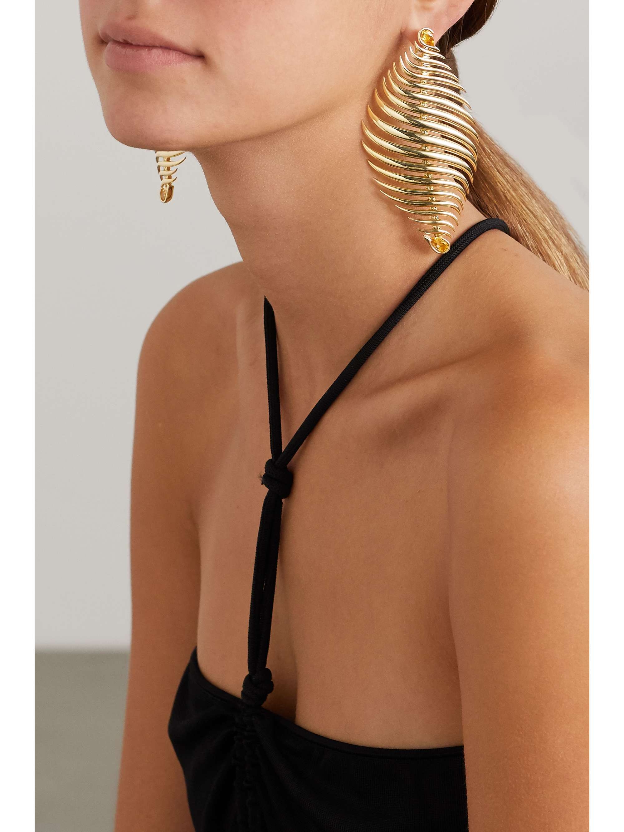 FERNANDO JORGE Blaze 18-karat gold citrine earrings