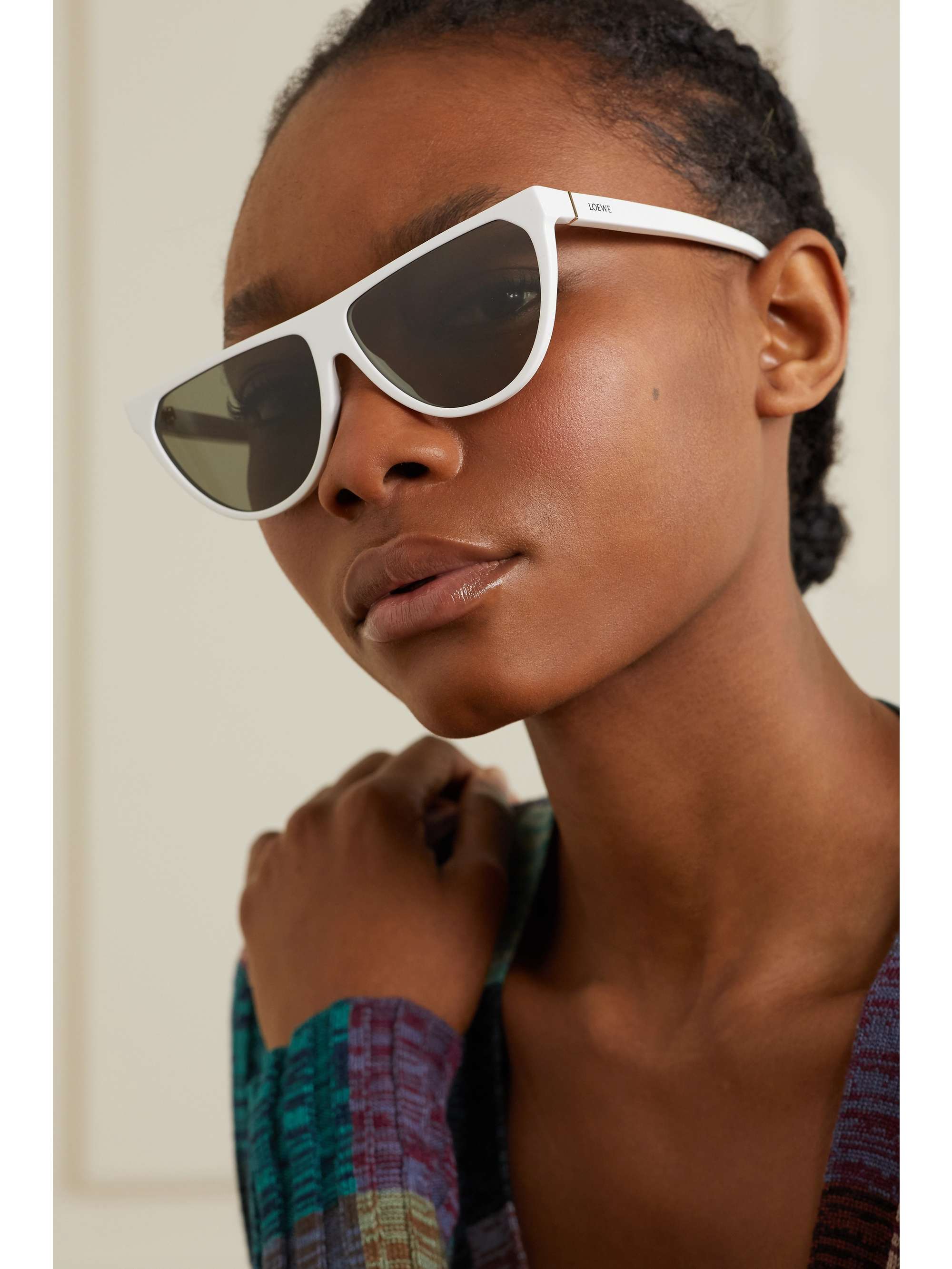 LOEWE EYEWEAR Cat-eye acetate sunglasses