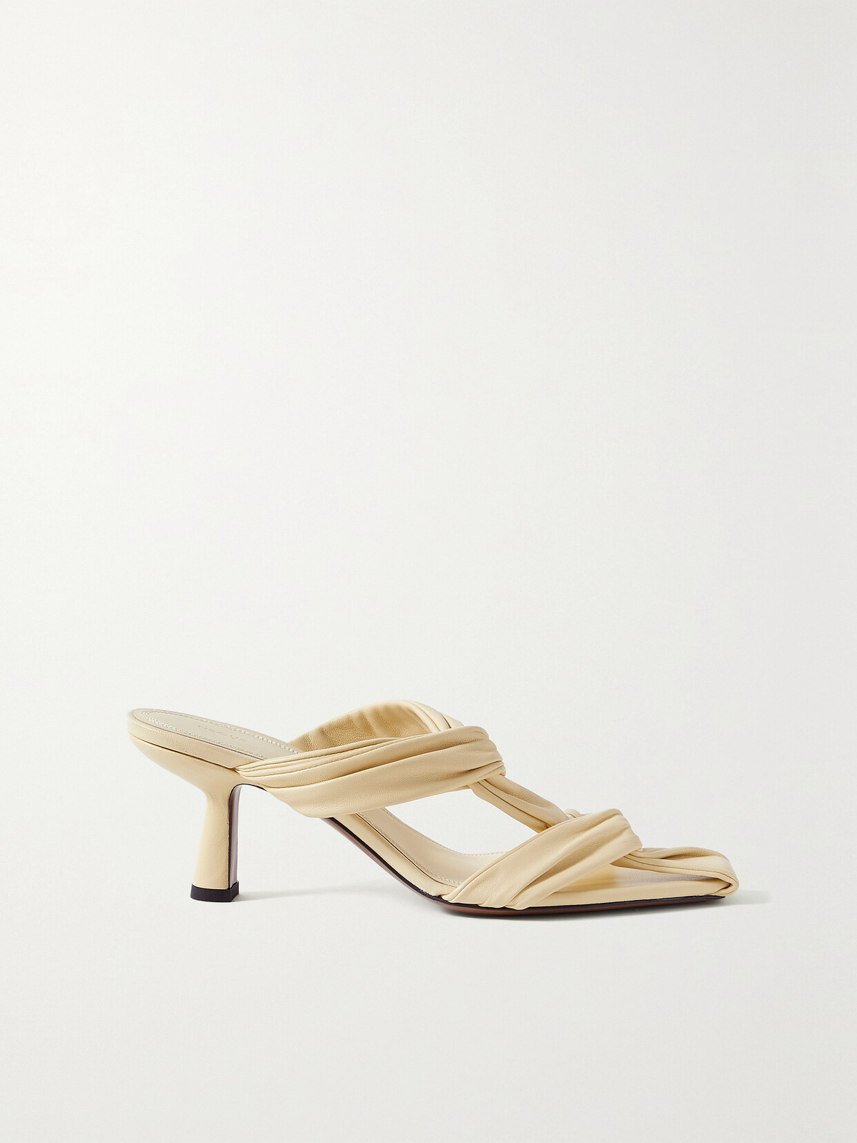 NEOUS Proxima Twisted Leather Sandals - Yellow