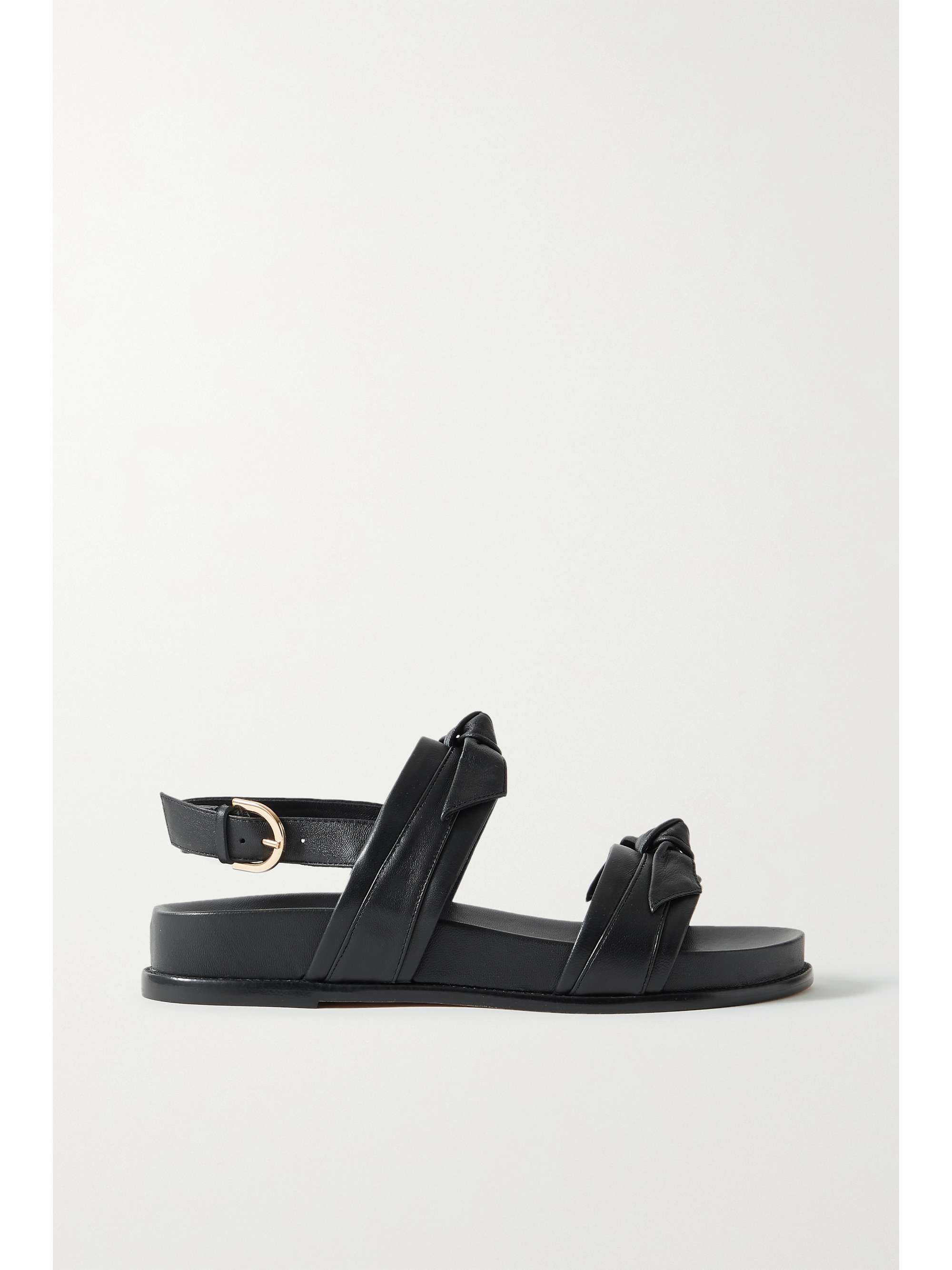 Black Clarita Sport croc-effect leather 